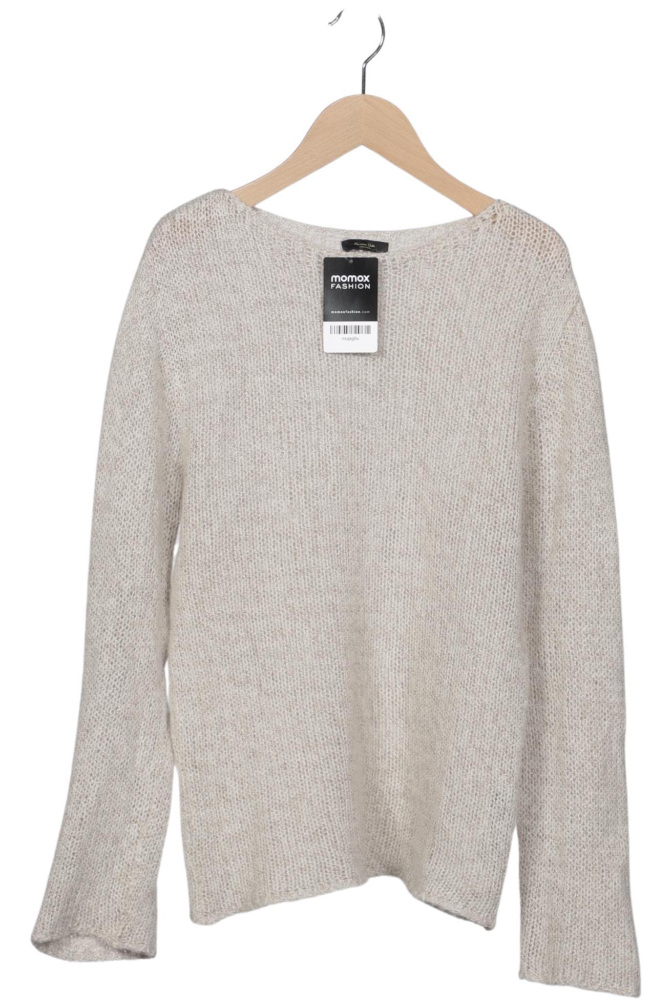 

Massimo Dutti Damen Pullover, cremeweiß, Gr. 36