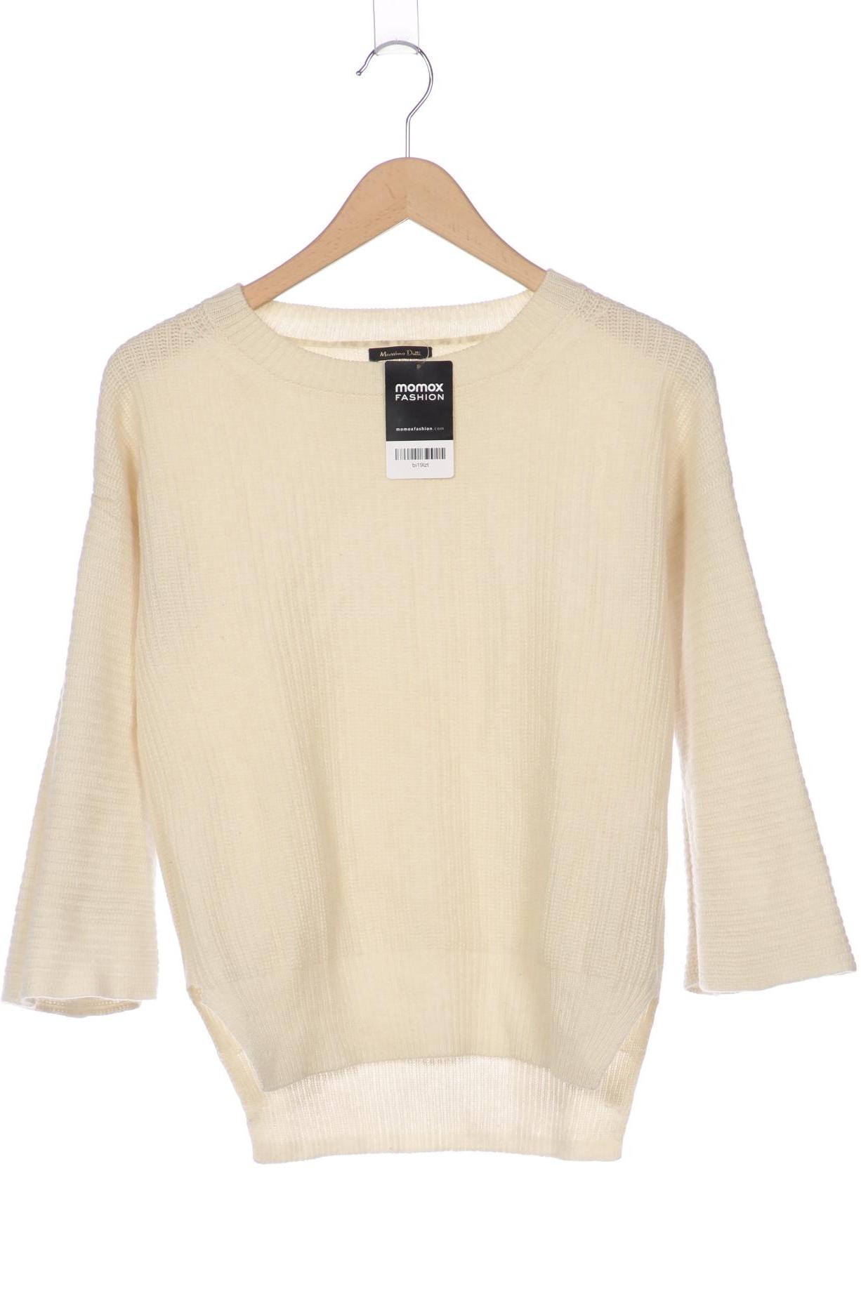 

Massimo Dutti Damen Pullover, cremeweiß, Gr. 36