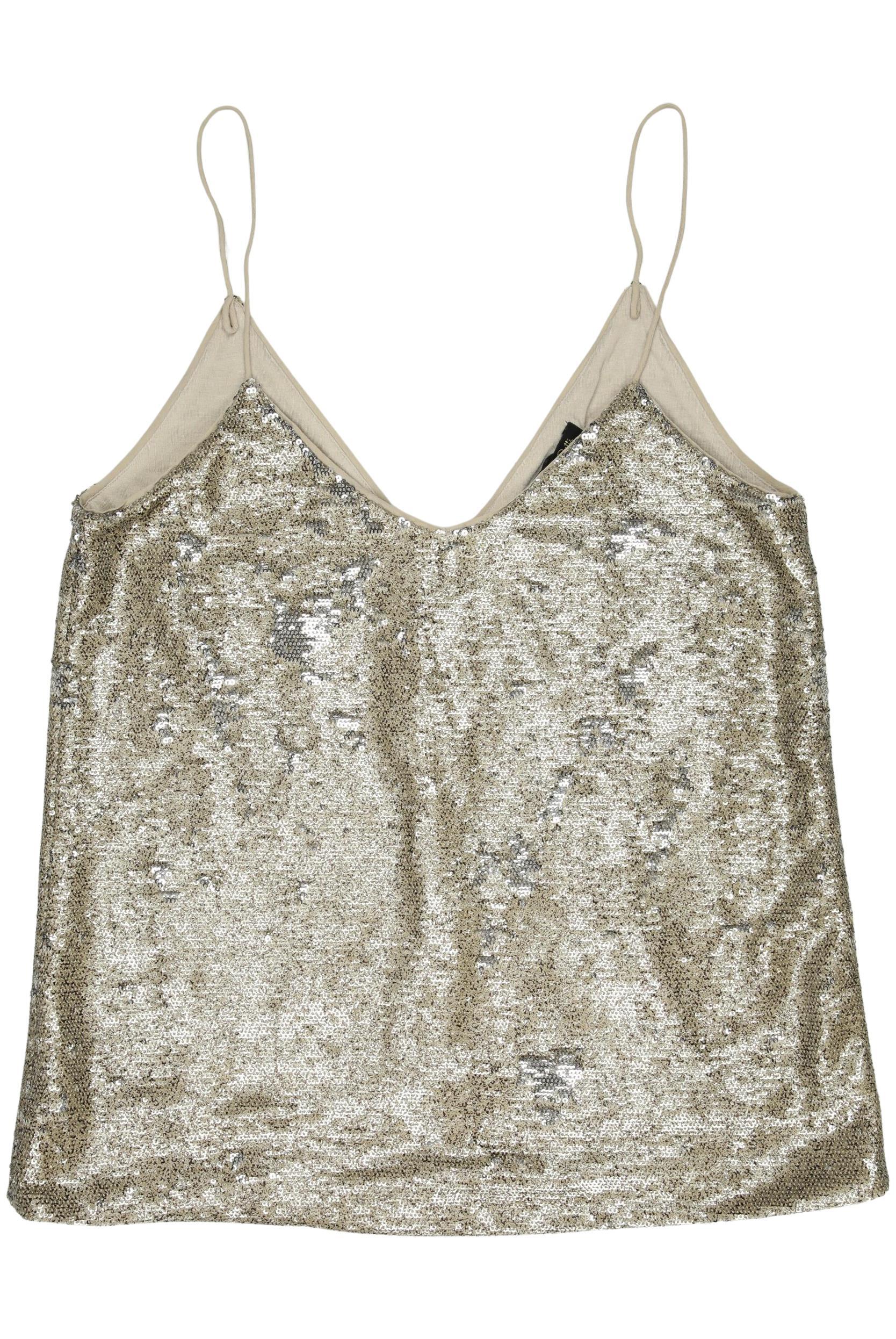 

Massimo Dutti Damen Top, beige, Gr. 34