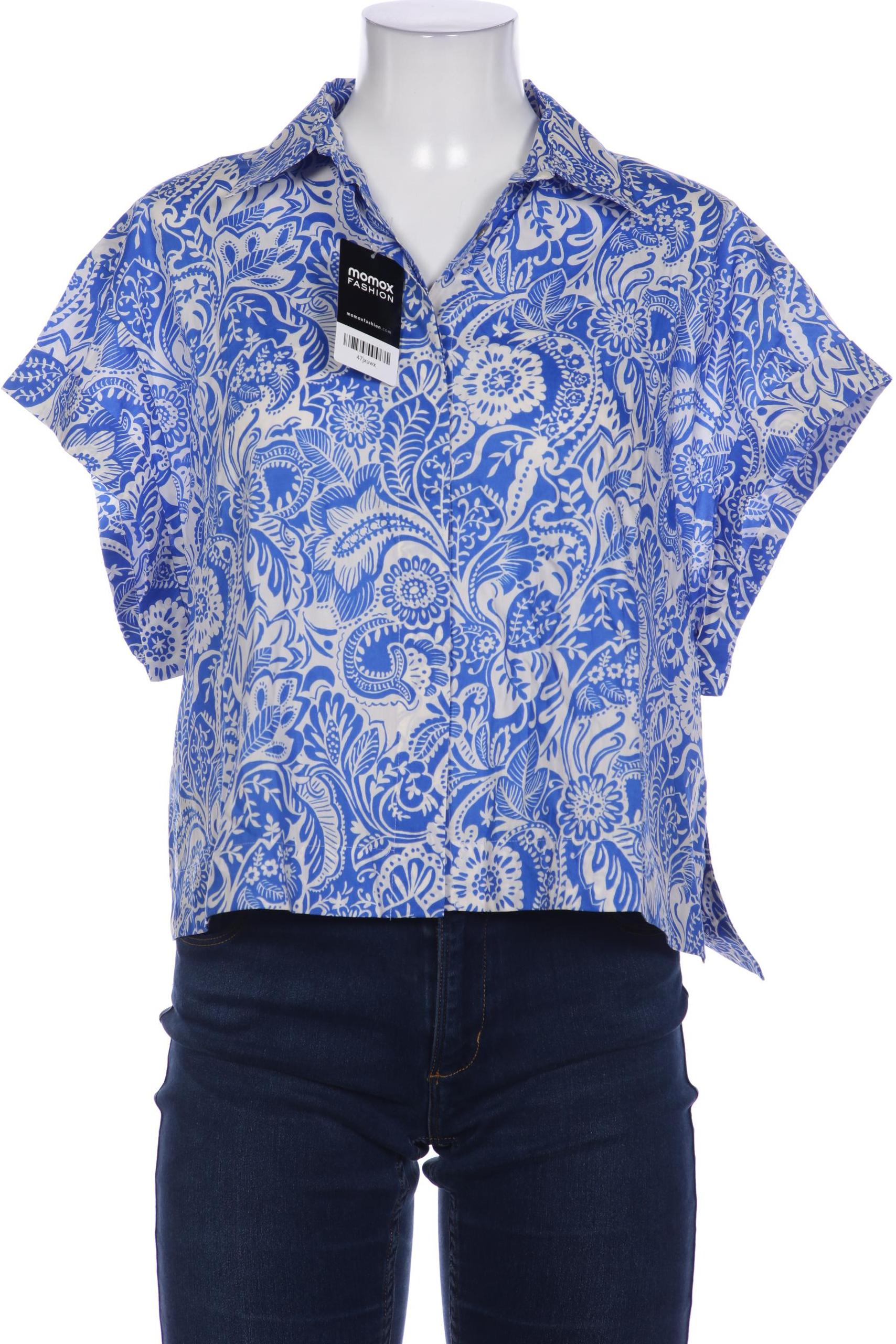 

Massimo Dutti Damen Bluse, blau, Gr. 42