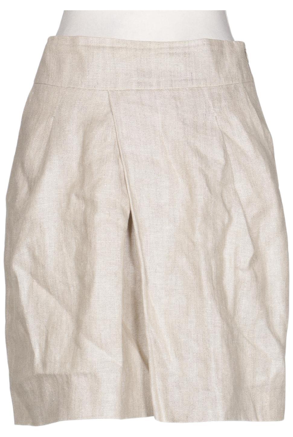 

Massimo Dutti Damen Rock, beige, Gr. 36