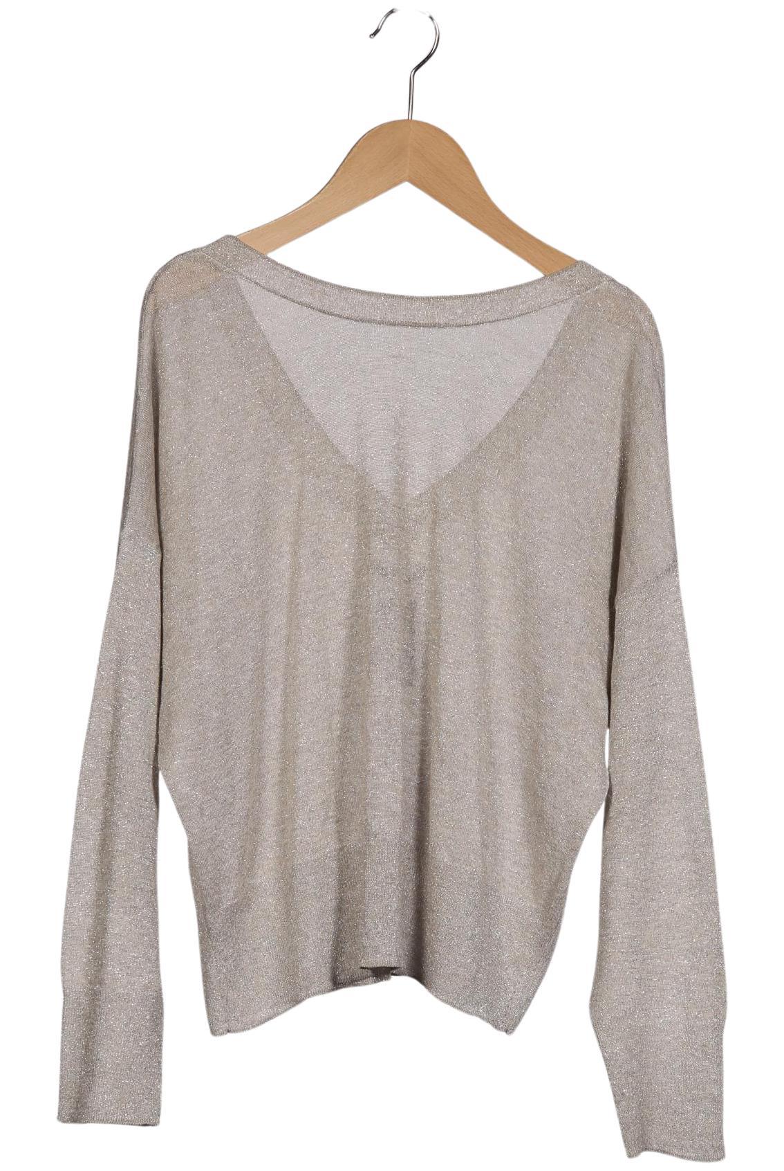 

Massimo Dutti Damen Pullover, silber, Gr. 42