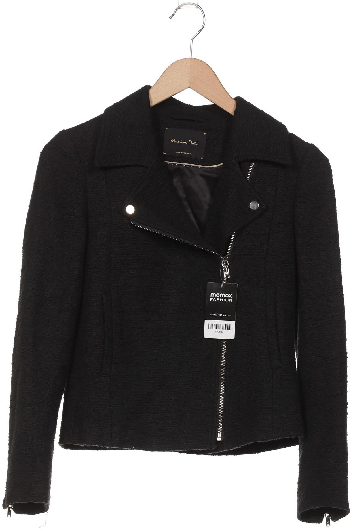 

Massimo Dutti Damen Jacke, schwarz, Gr. 36
