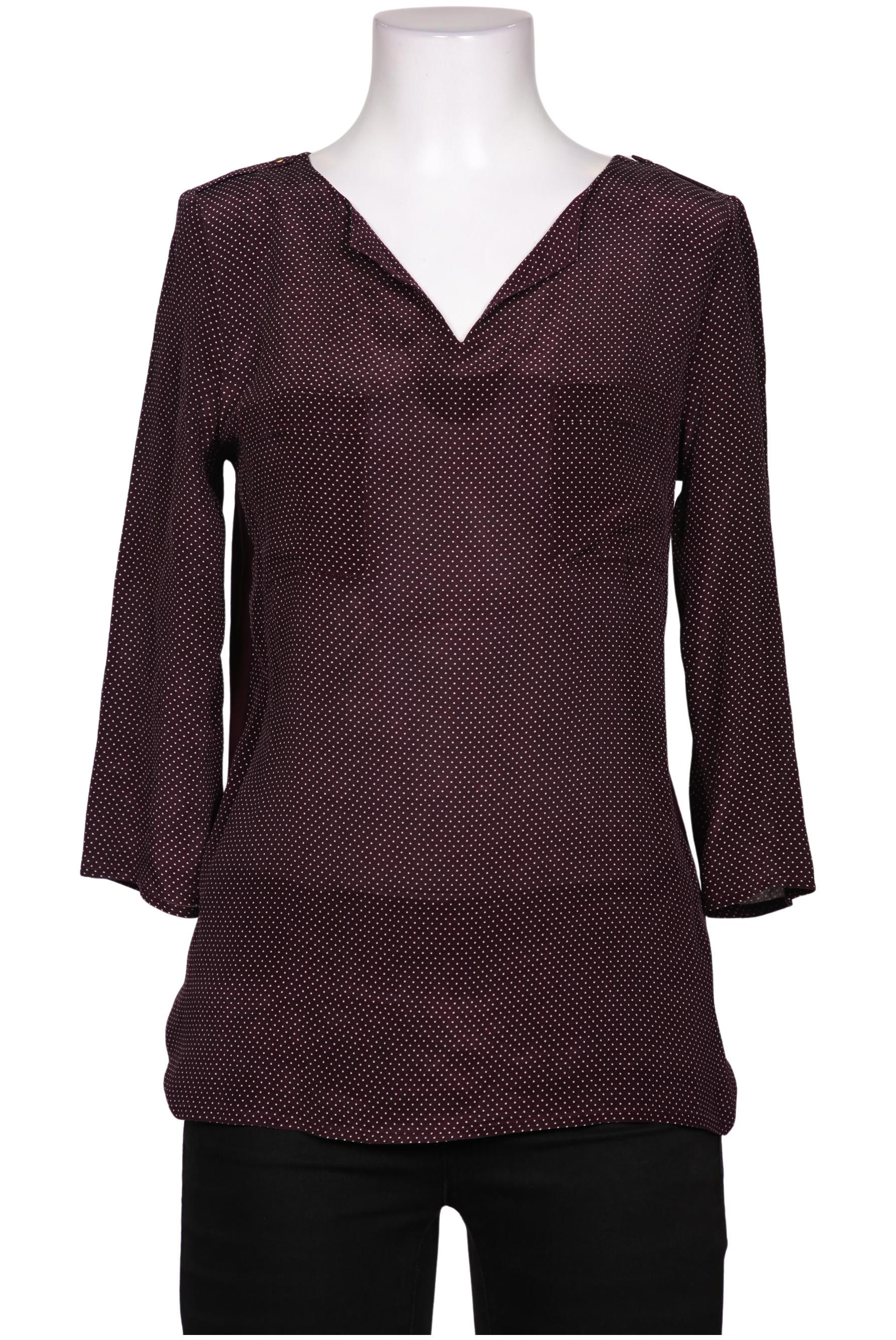 

Massimo Dutti Damen Bluse, bordeaux, Gr. 38