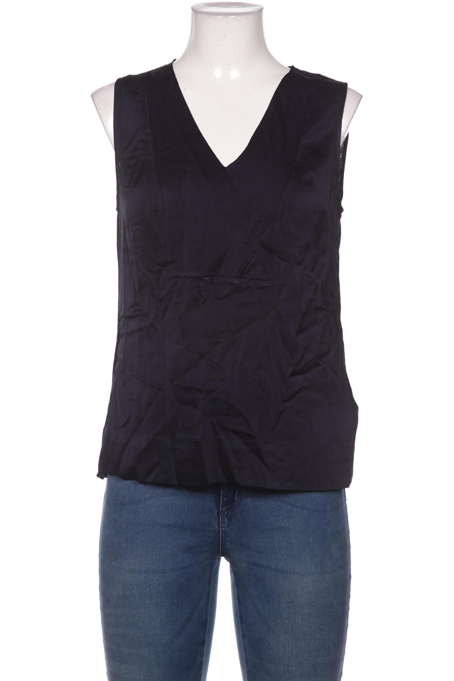 

Massimo Dutti Damen Bluse, marineblau, Gr. 42