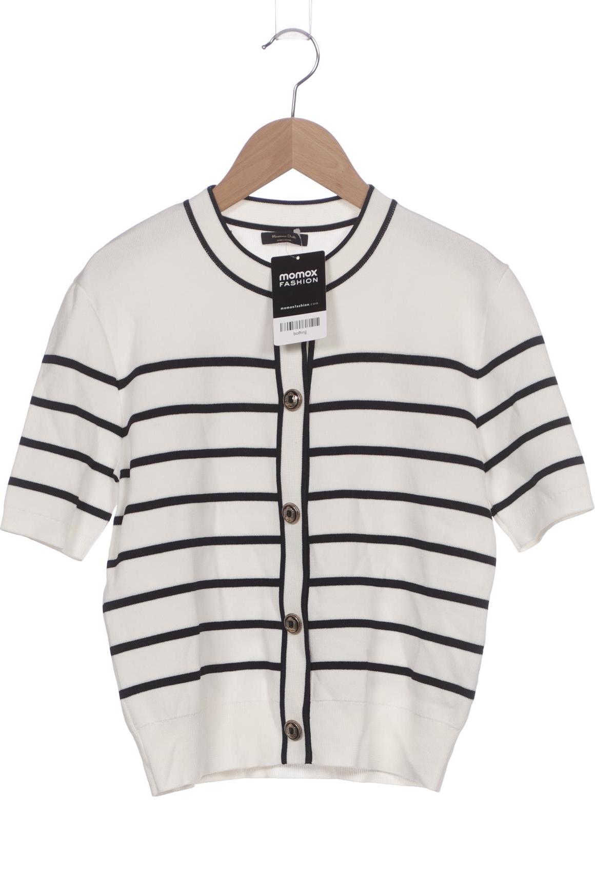 

Massimo Dutti Damen Strickjacke, weiß, Gr. 34