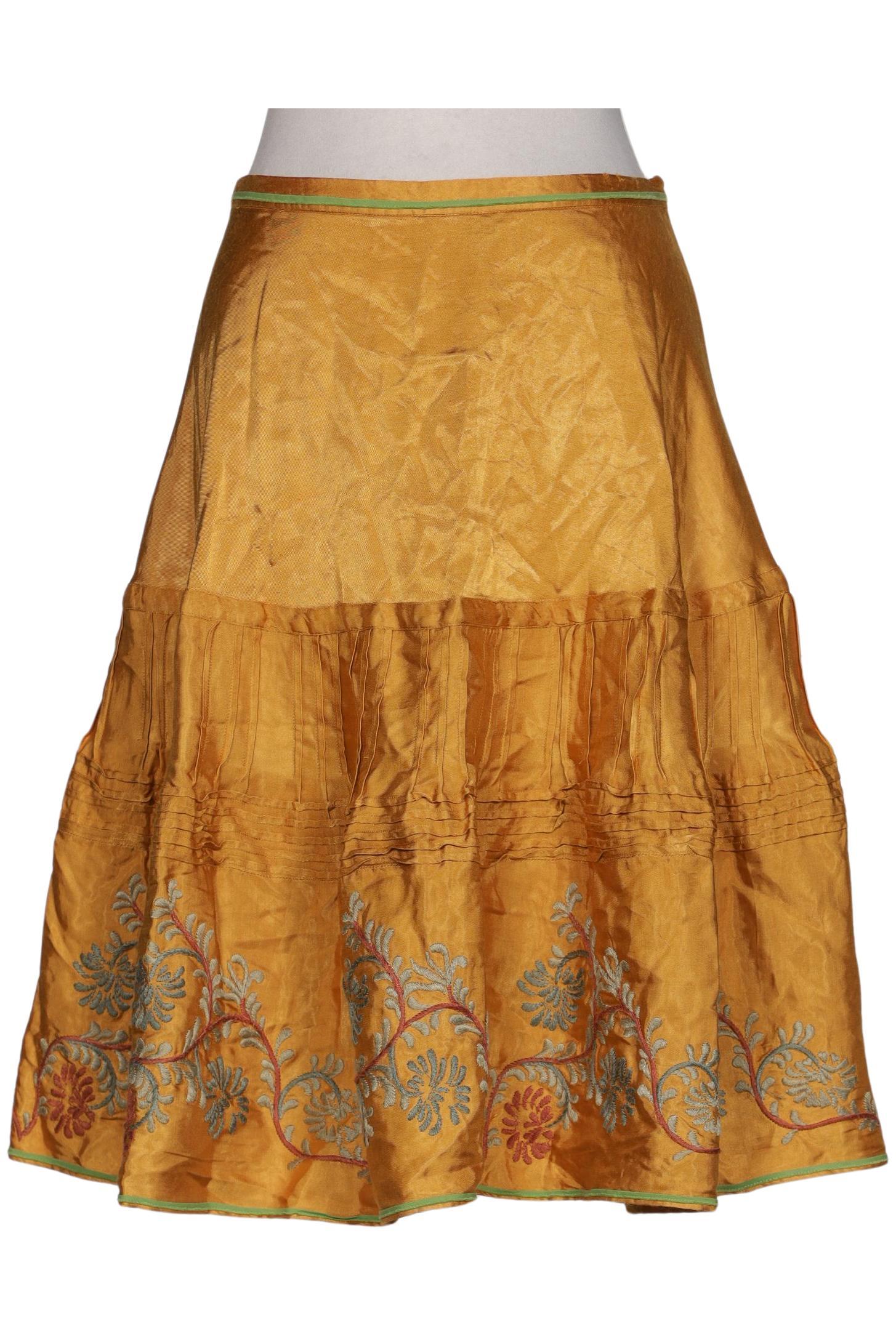 

Massimo Dutti Damen Rock, gold, Gr. 40