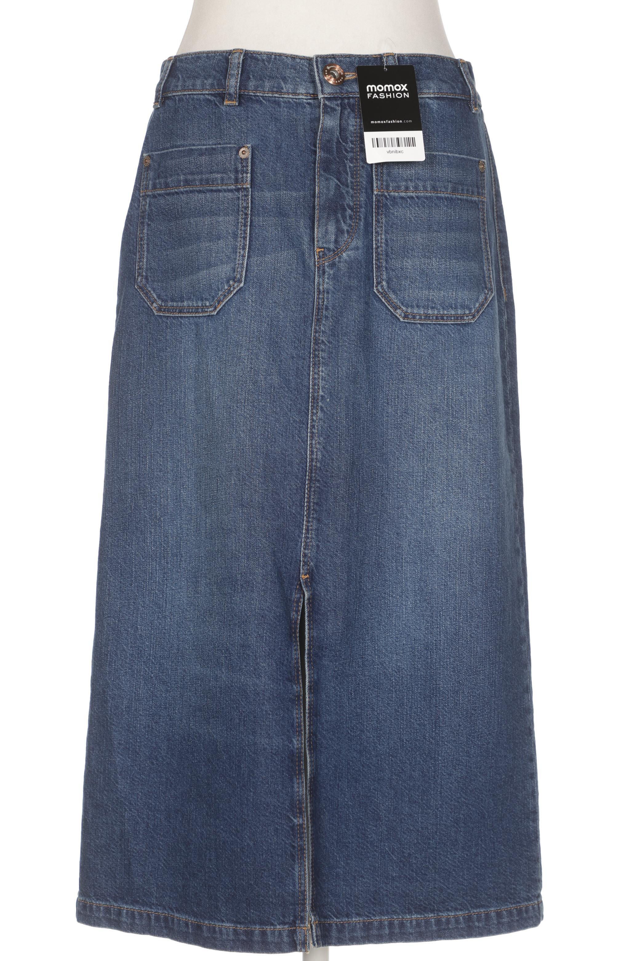 

Massimo Dutti Damen Rock, blau, Gr. 38