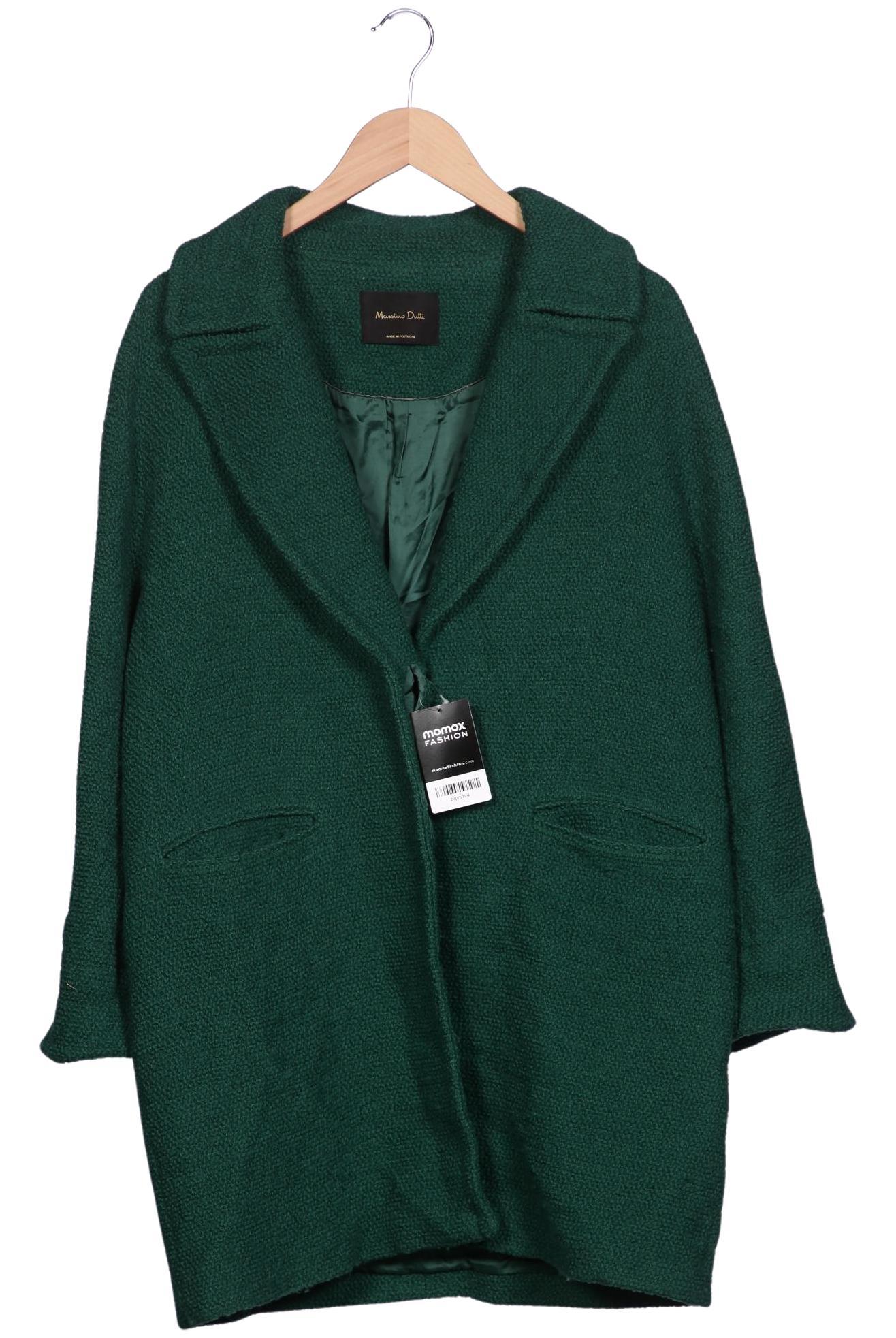 

Massimo Dutti Damen Mantel, grün, Gr. 38