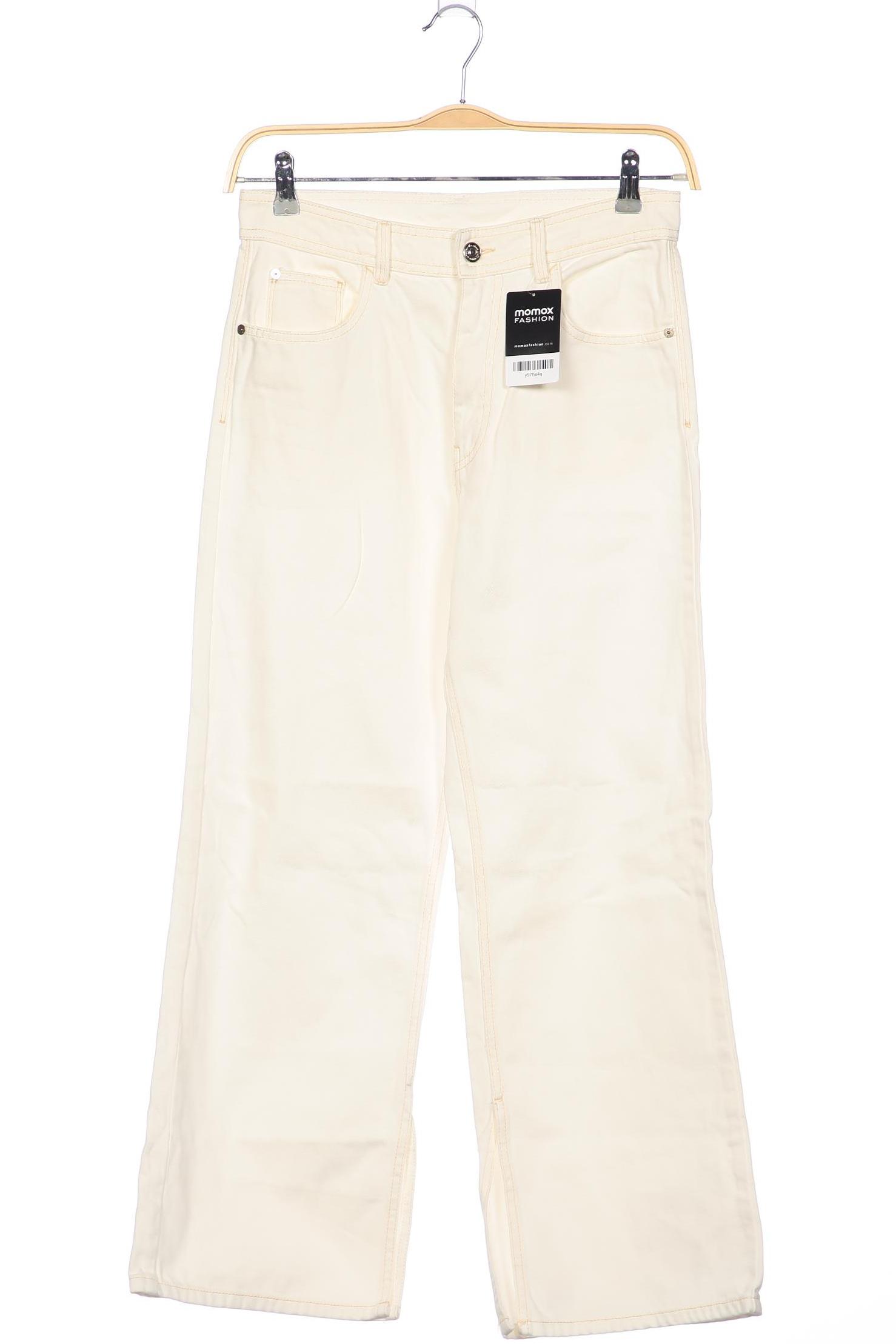 

Massimo Dutti Damen Jeans, cremeweiß, Gr. 38