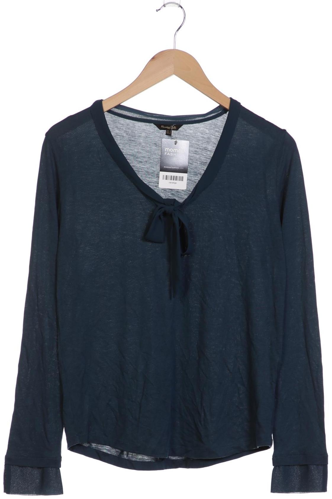 

Massimo Dutti Damen Langarmshirt, türkis, Gr. 38