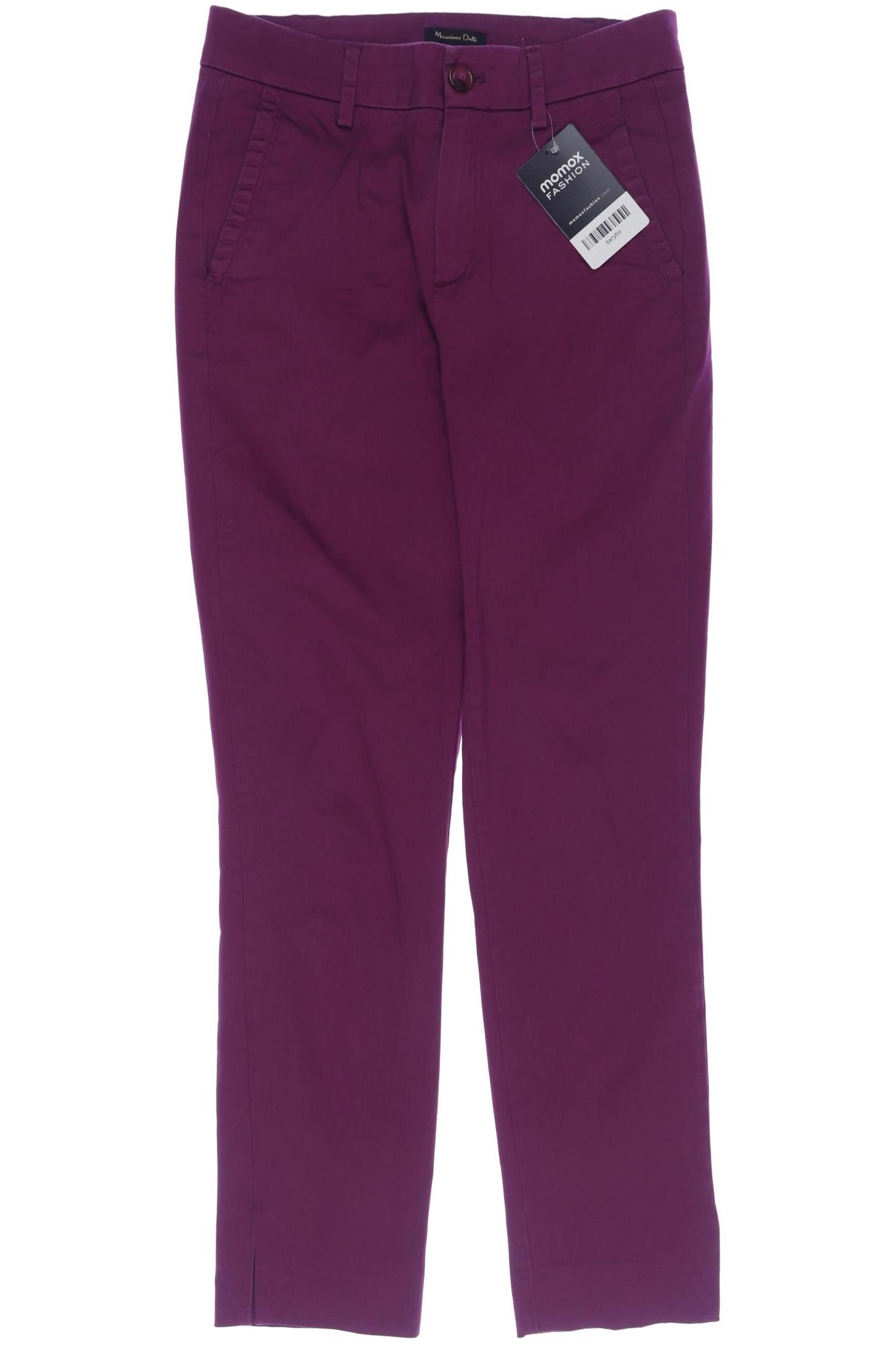 

Massimo Dutti Damen Stoffhose, bordeaux, Gr. 34