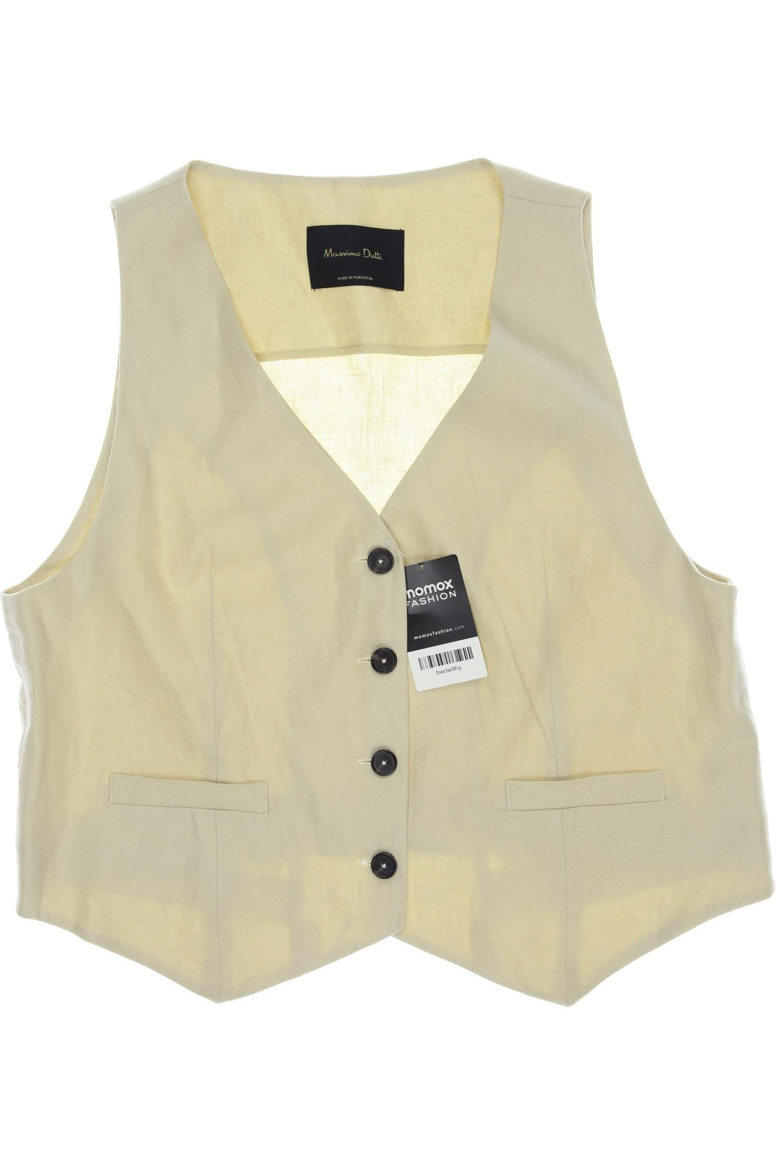 

Massimo Dutti Damen Weste, cremeweiß, Gr. 42