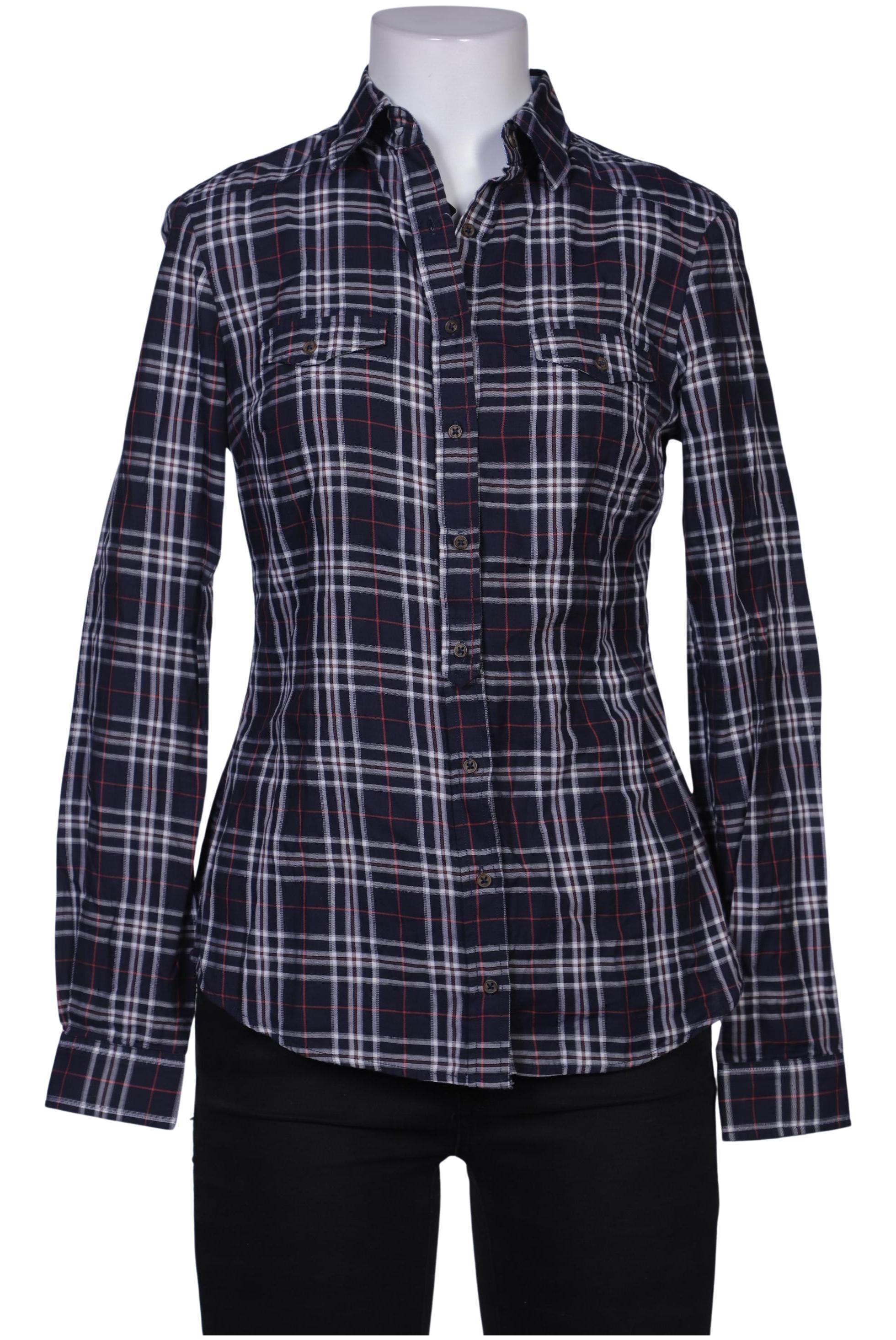 

Massimo Dutti Damen Bluse, marineblau, Gr. 36