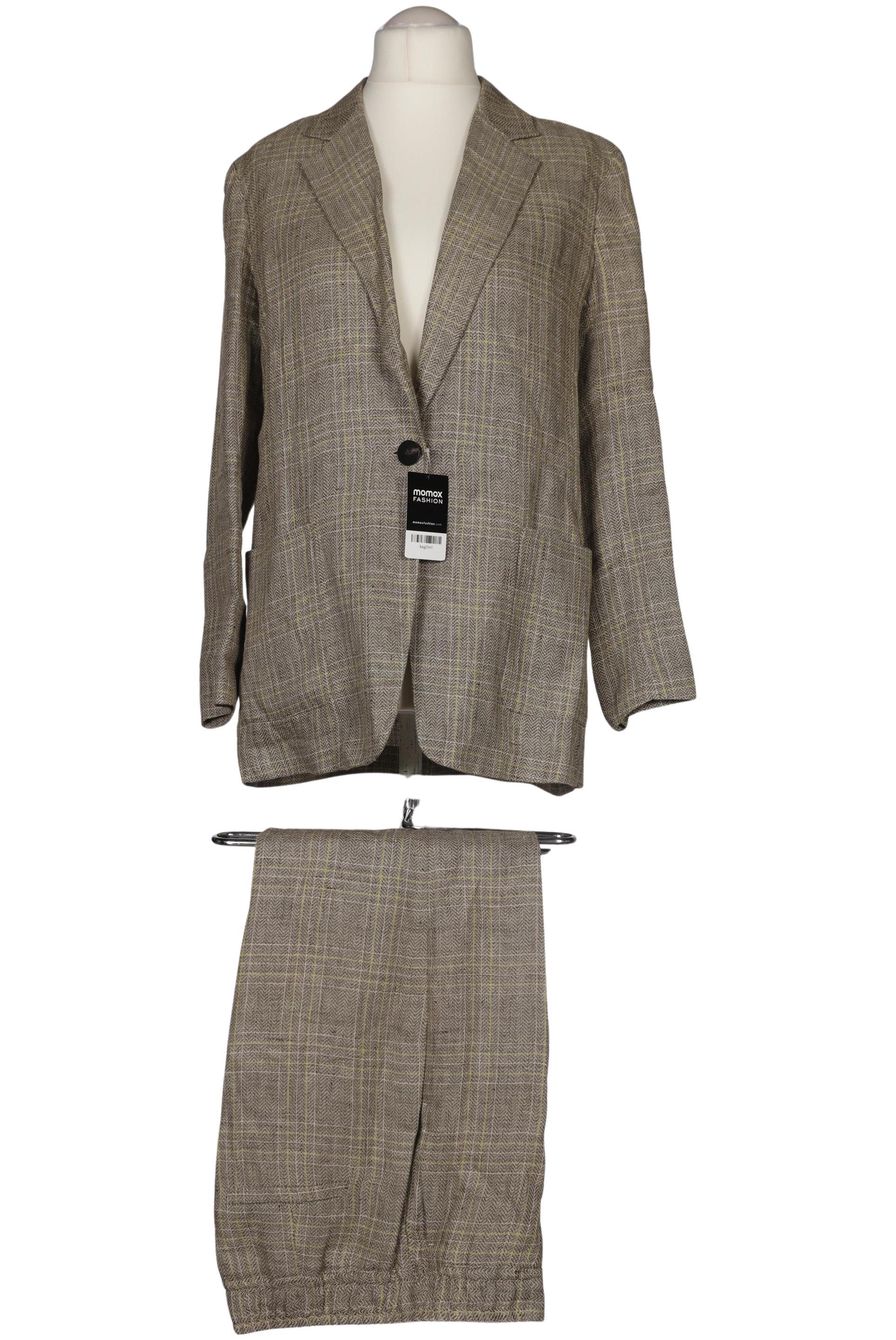 

Massimo Dutti Damen Anzug, beige, Gr. 40