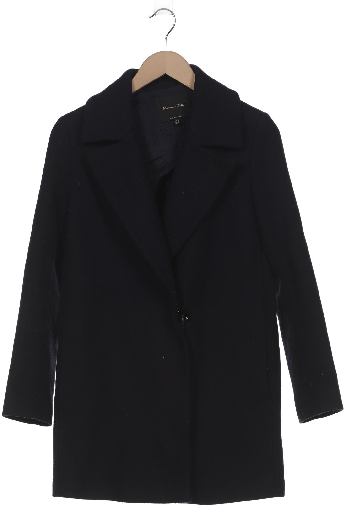 

Massimo Dutti Damen Mantel, marineblau, Gr. 38