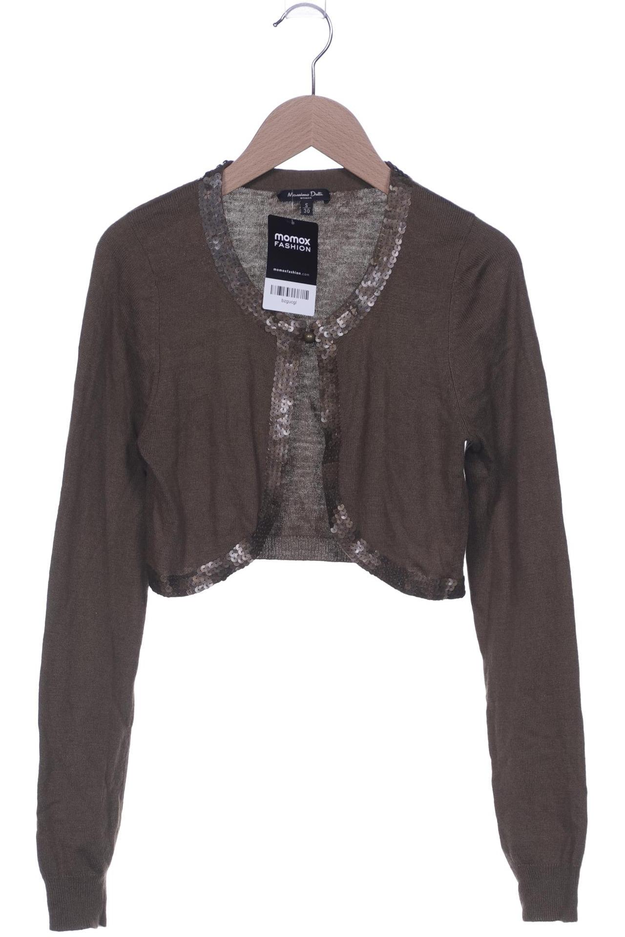 

Massimo Dutti Damen Strickjacke, grün, Gr. 36
