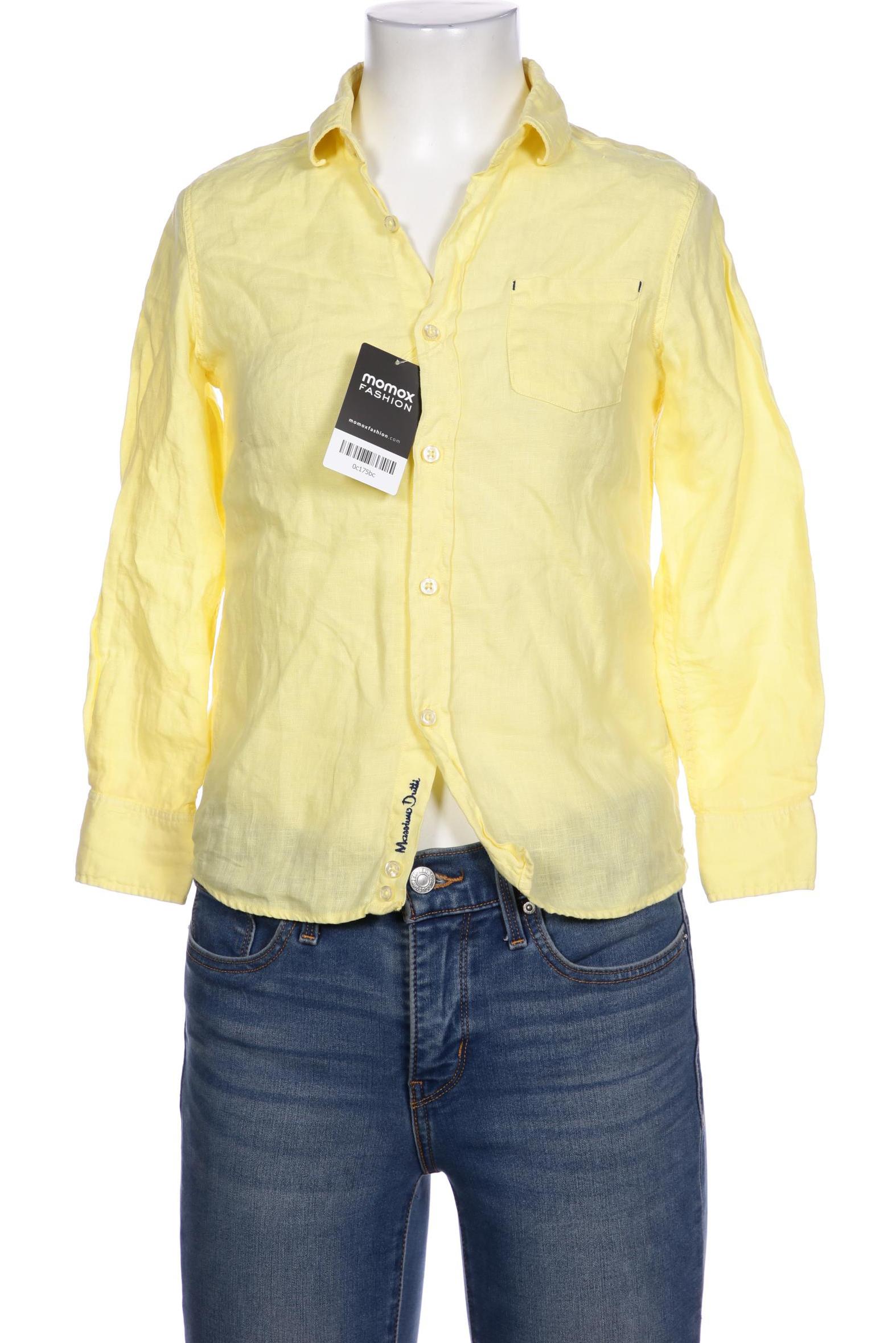 

Massimo Dutti Damen Bluse, gelb, Gr. 34