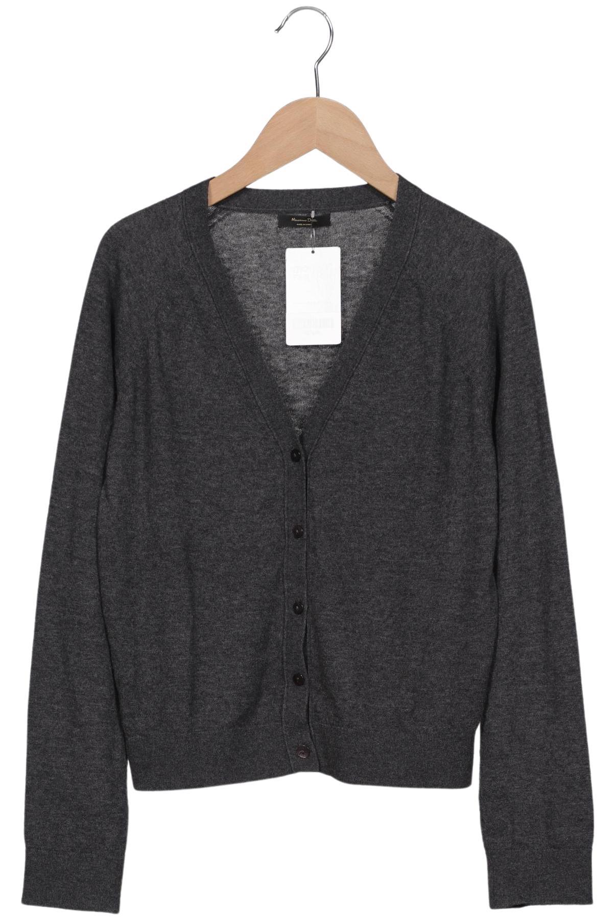 

Massimo Dutti Damen Strickjacke, grau, Gr. 34