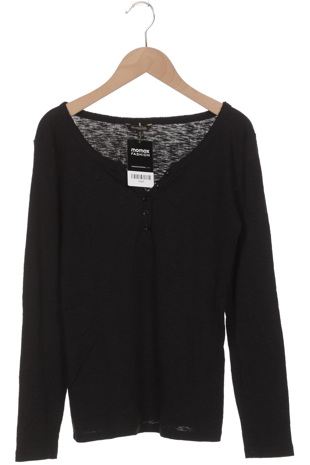 

Massimo Dutti Damen Langarmshirt, schwarz, Gr. 36