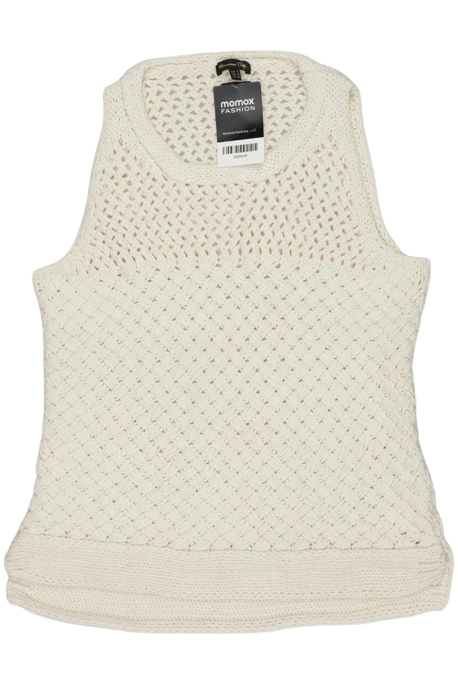 

Massimo Dutti Damen Pullover, cremeweiß, Gr. 36