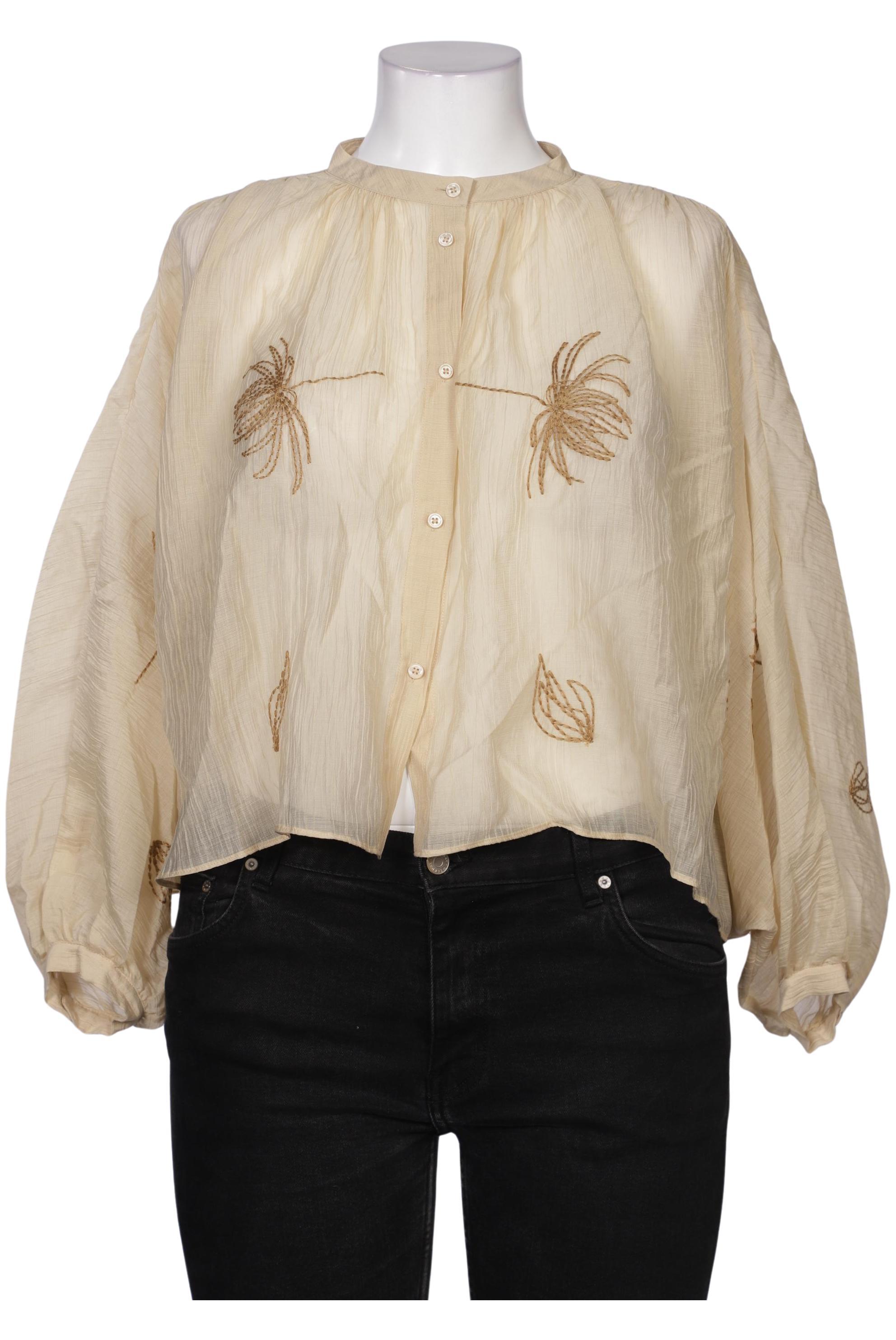 

Massimo Dutti Damen Bluse, beige, Gr. uni