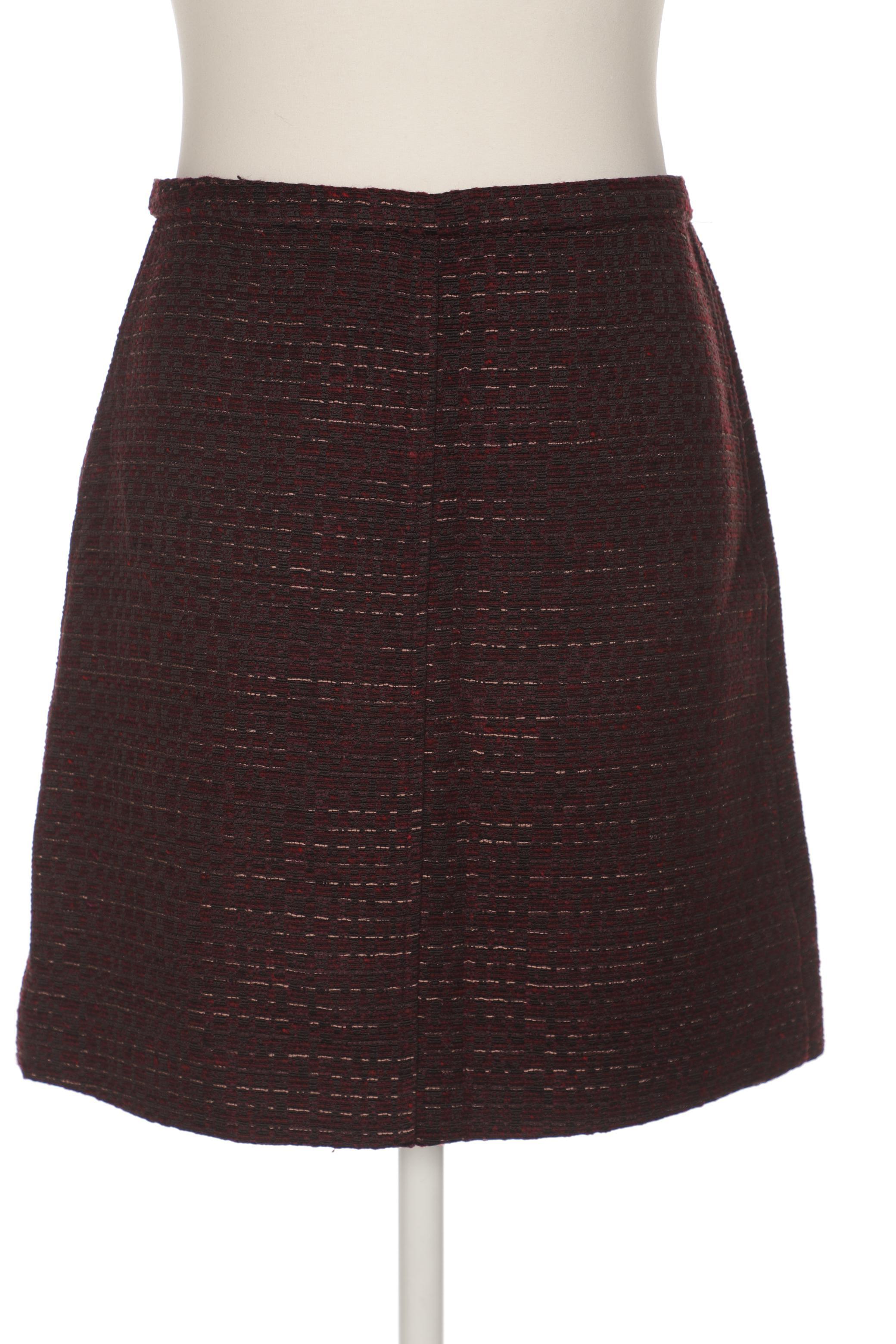 

Massimo Dutti Damen Rock, bordeaux, Gr. 38