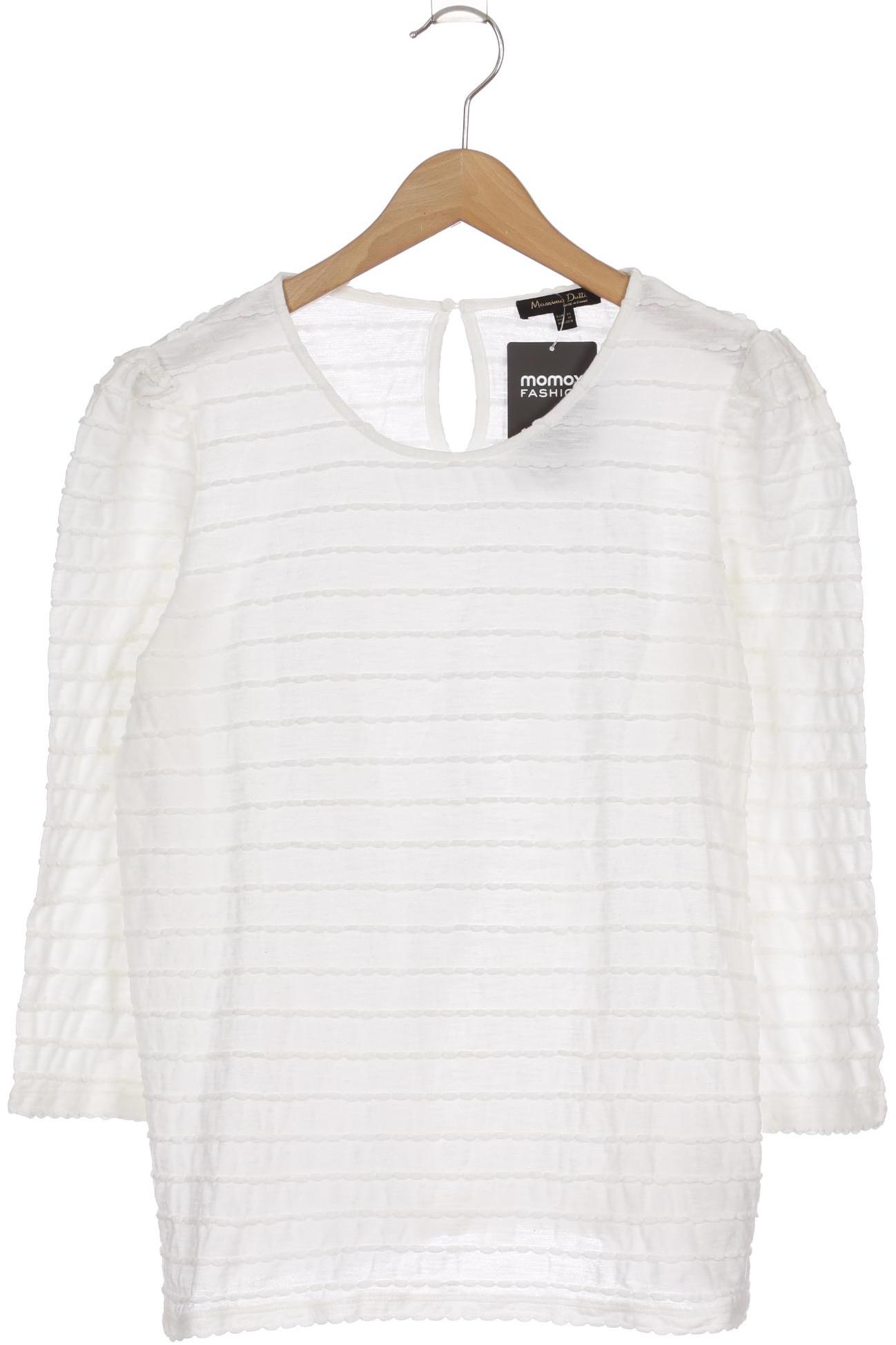 

Massimo Dutti Damen Langarmshirt, weiß, Gr. 34