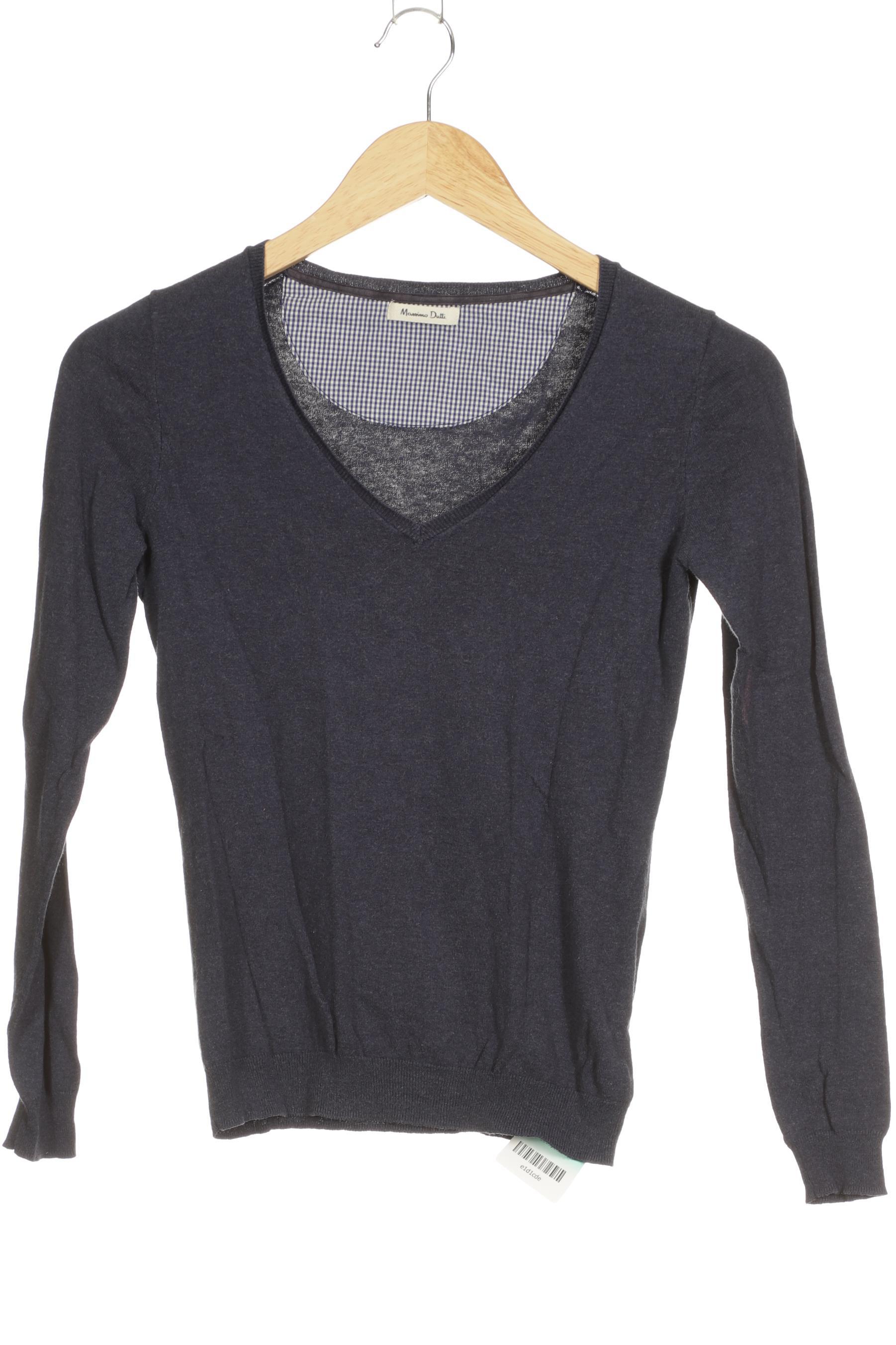 

Massimo Dutti Damen Pullover, blau, Gr. 36