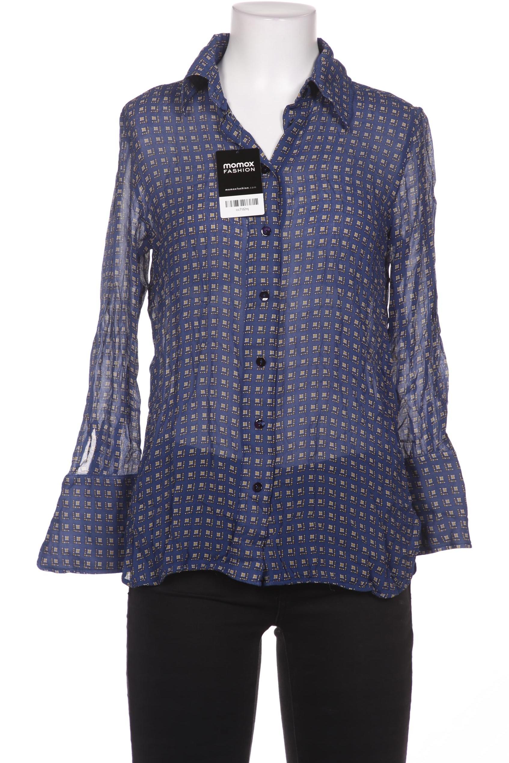 

Massimo Dutti Damen Bluse, marineblau, Gr. 38
