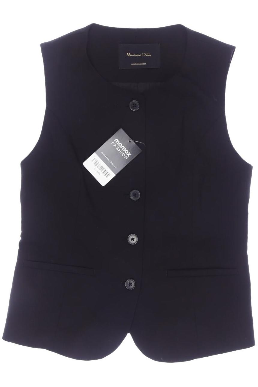 

Massimo Dutti Damen Weste, schwarz, Gr. 34