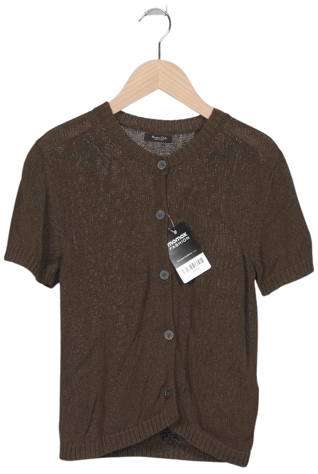 

Massimo Dutti Damen Strickjacke, braun, Gr. 36