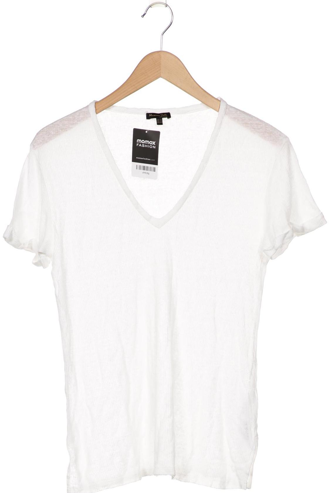 

Massimo Dutti Damen T-Shirt, weiß, Gr. 34