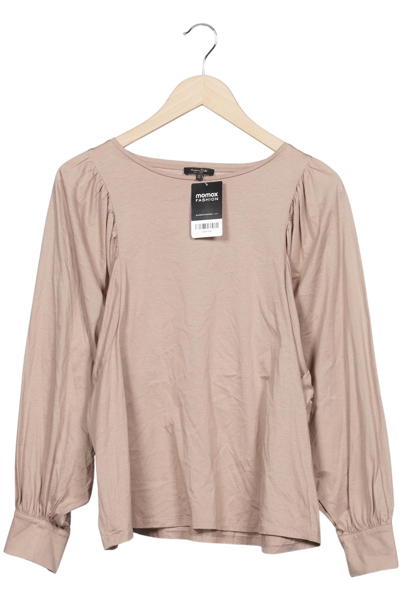 

Massimo Dutti Damen Langarmshirt, beige, Gr. 42