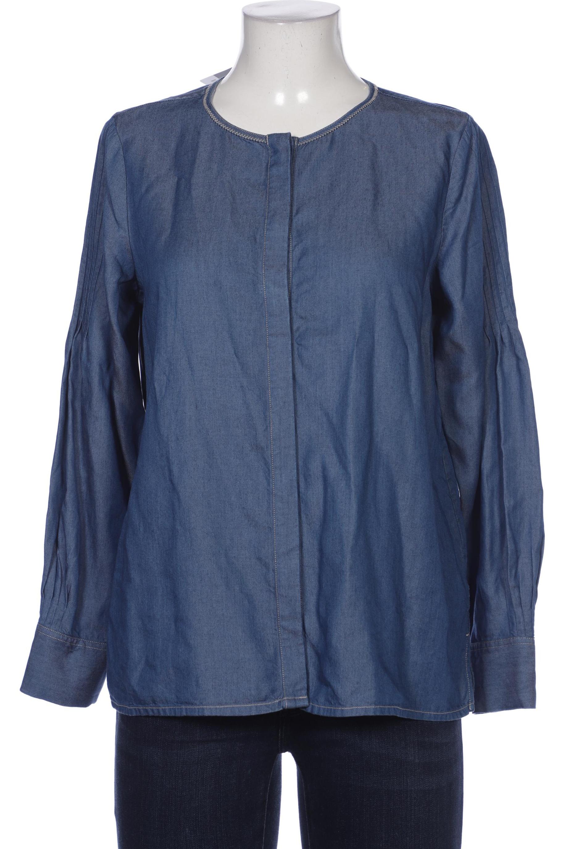 

Massimo Dutti Damen Bluse, blau, Gr. 40