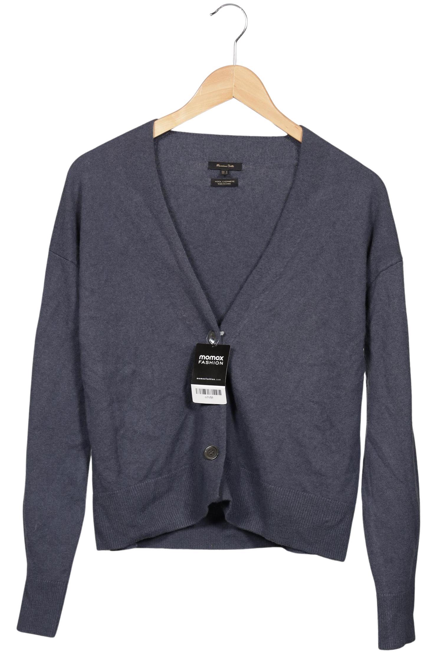 

Massimo Dutti Damen Strickjacke, blau, Gr. 36