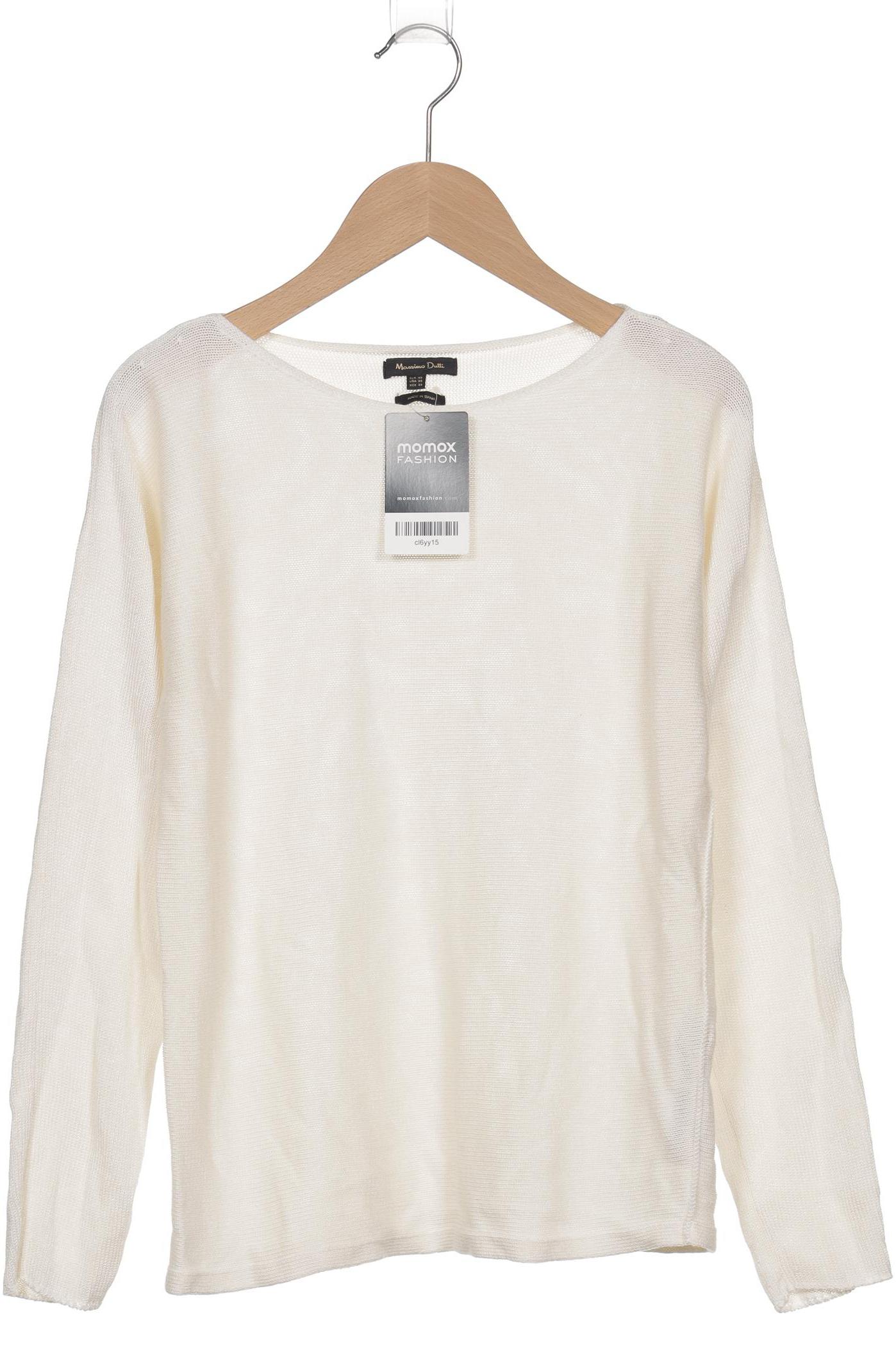 

Massimo Dutti Damen Pullover, cremeweiß, Gr. 34