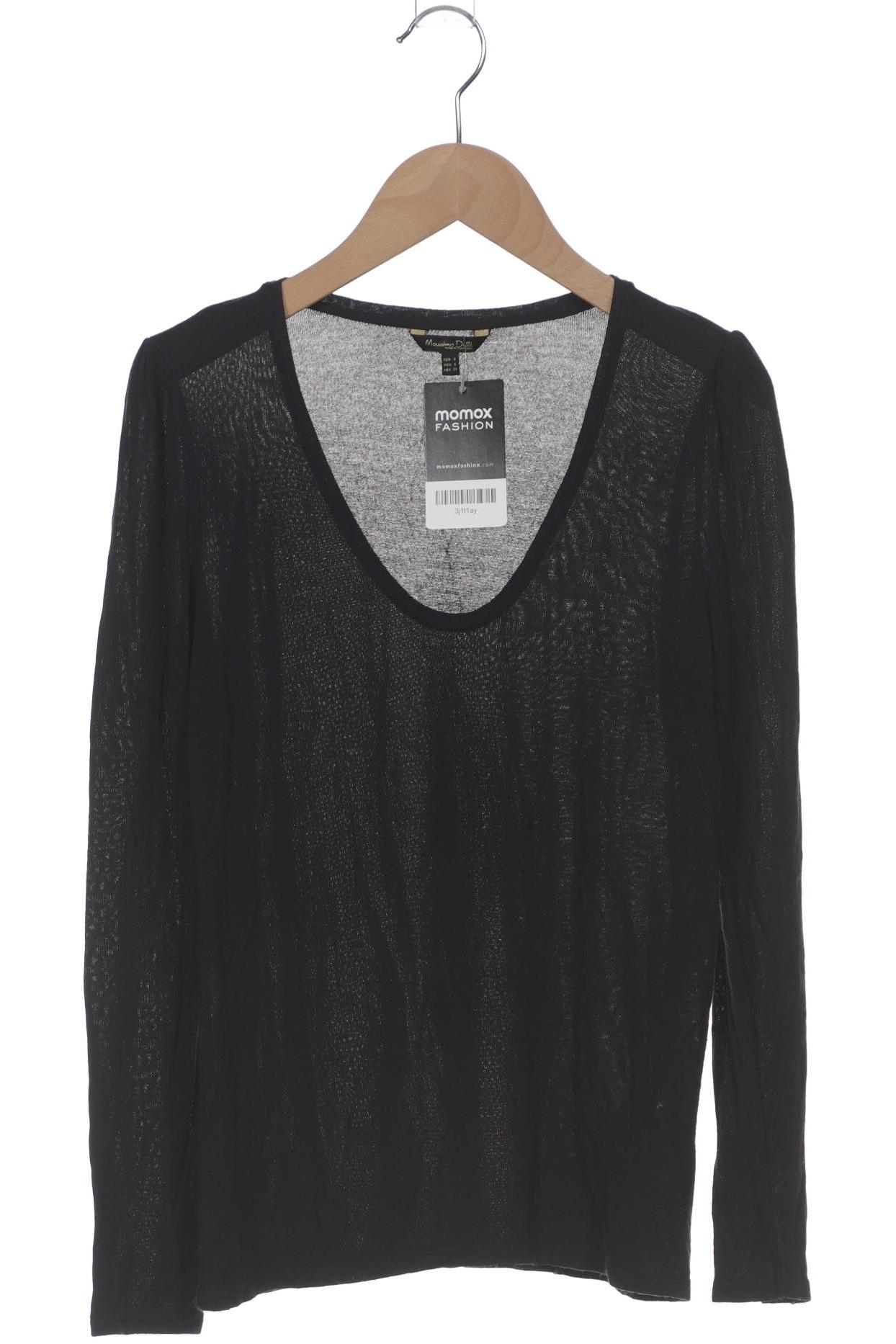 

Massimo Dutti Damen Langarmshirt, schwarz, Gr. 36