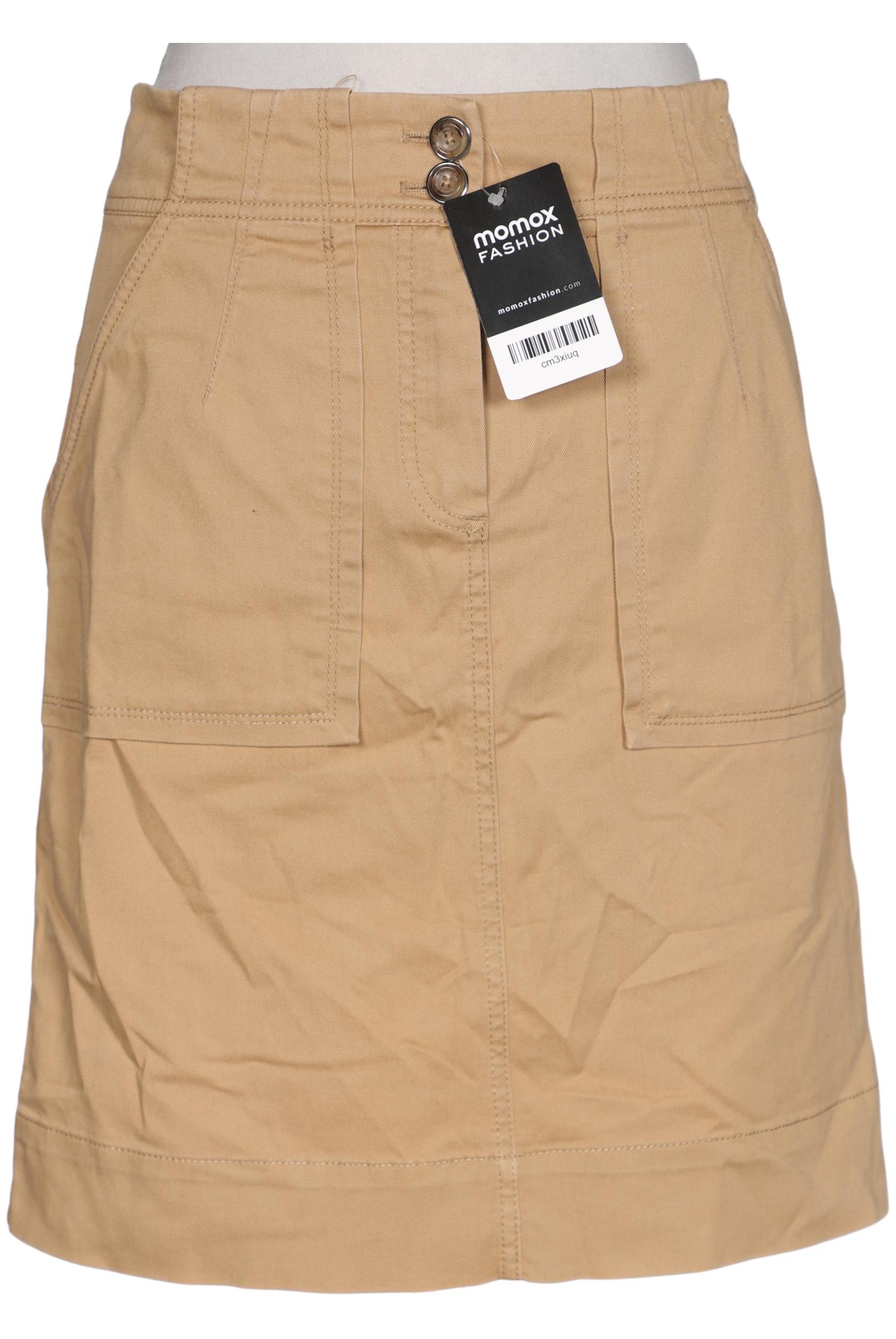 

Massimo Dutti Damen Rock, beige, Gr. 38