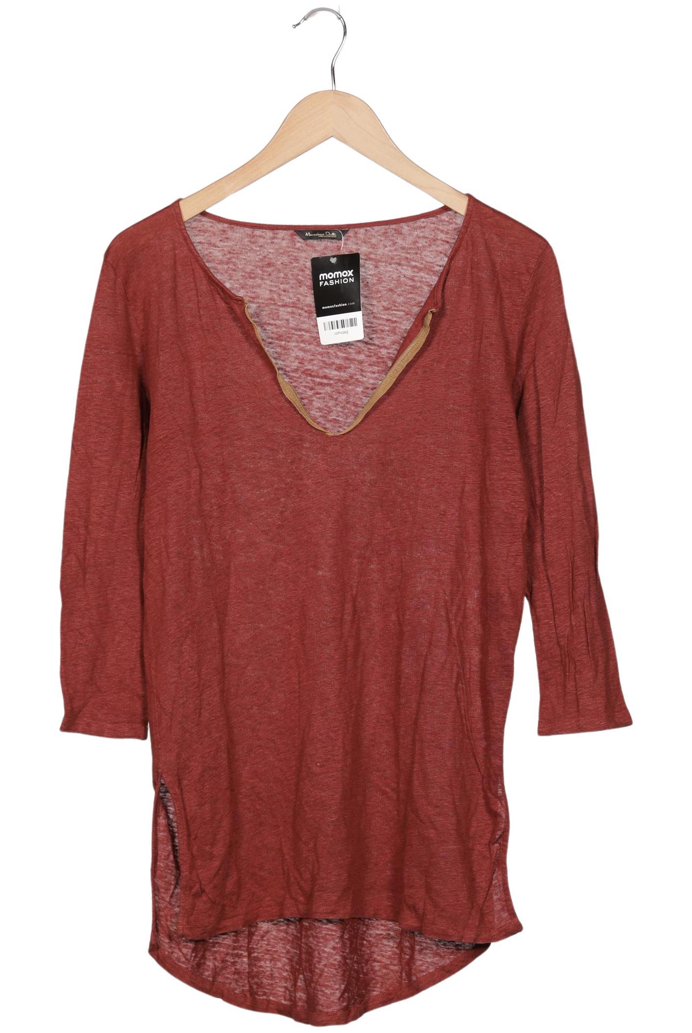 

Massimo Dutti Damen Langarmshirt, rot, Gr. 38