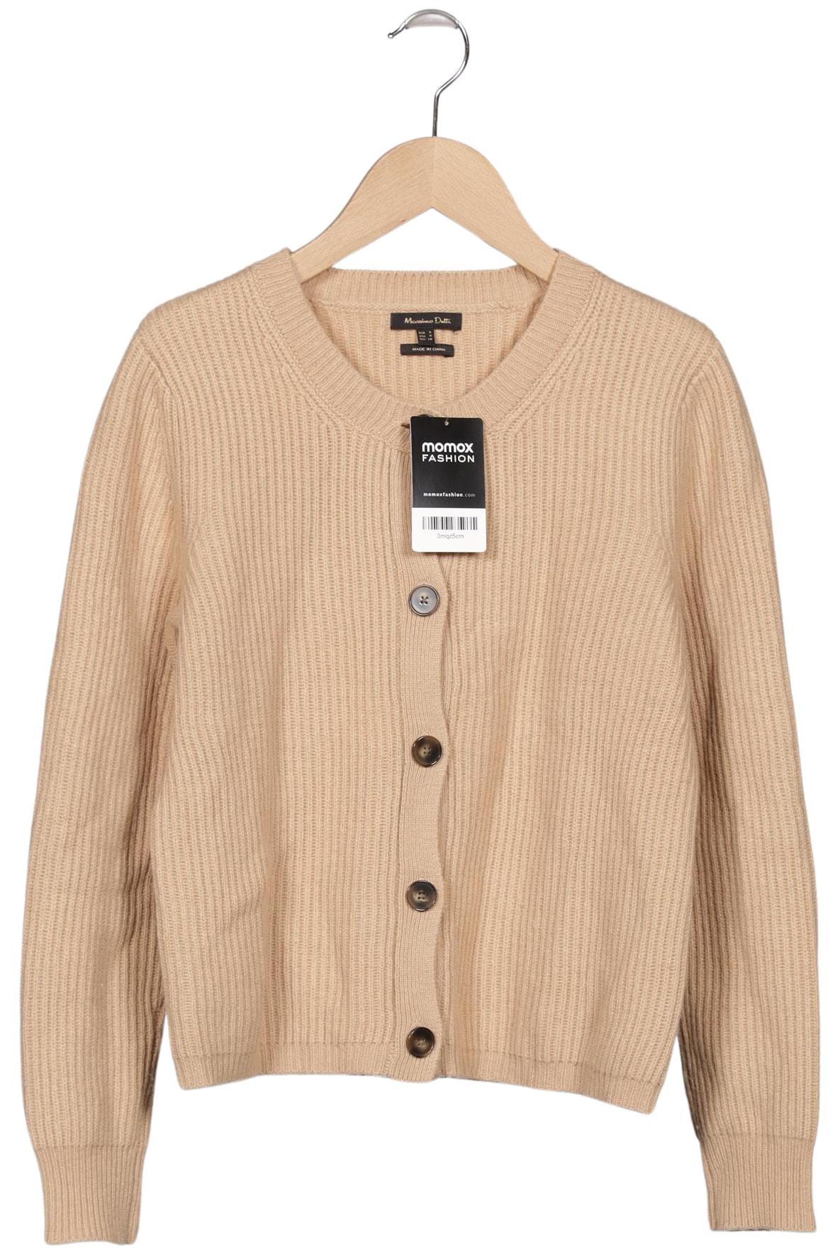

Massimo Dutti Damen Strickjacke, beige, Gr. 36