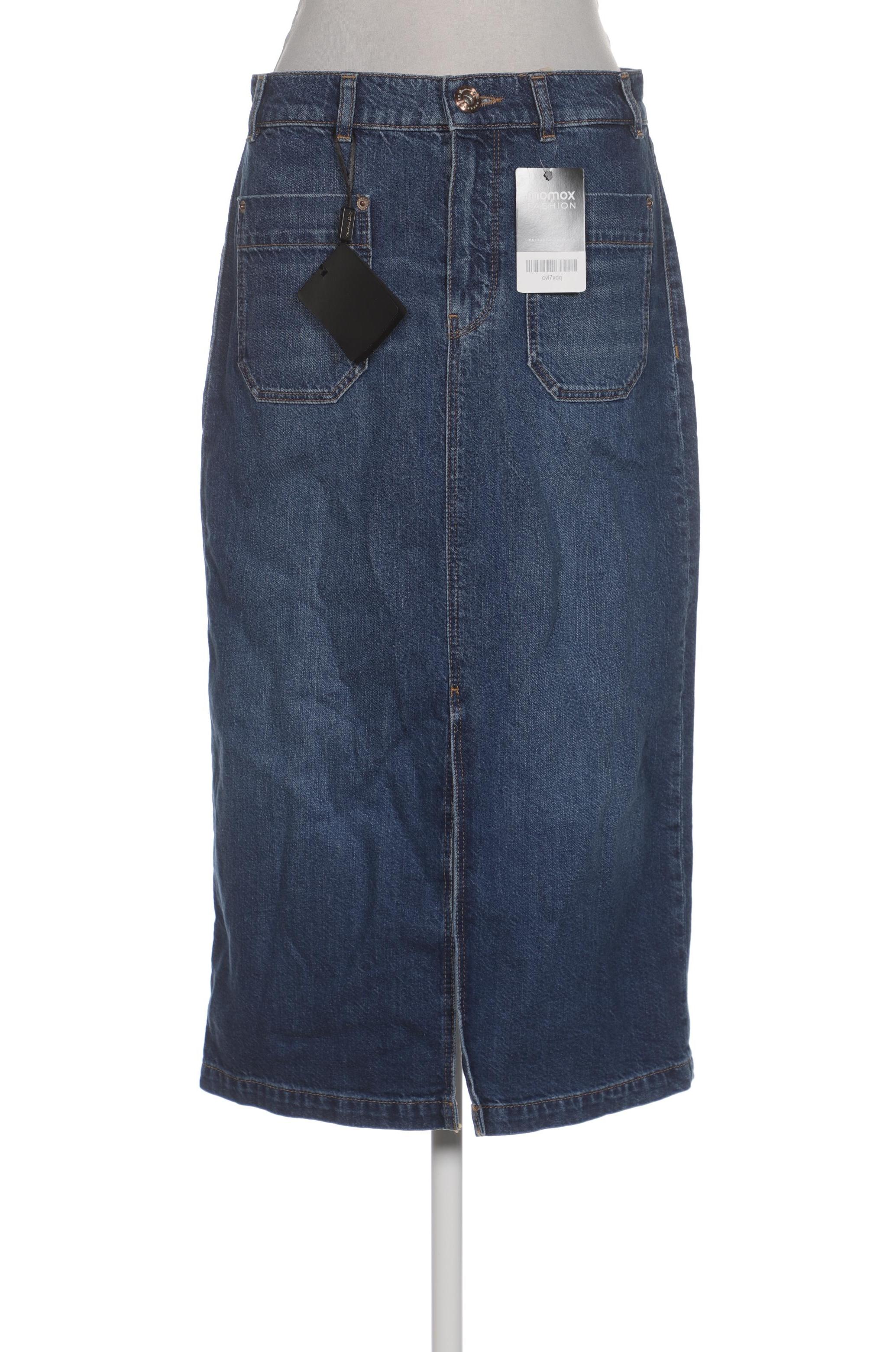 

Massimo Dutti Damen Rock, blau, Gr. 38