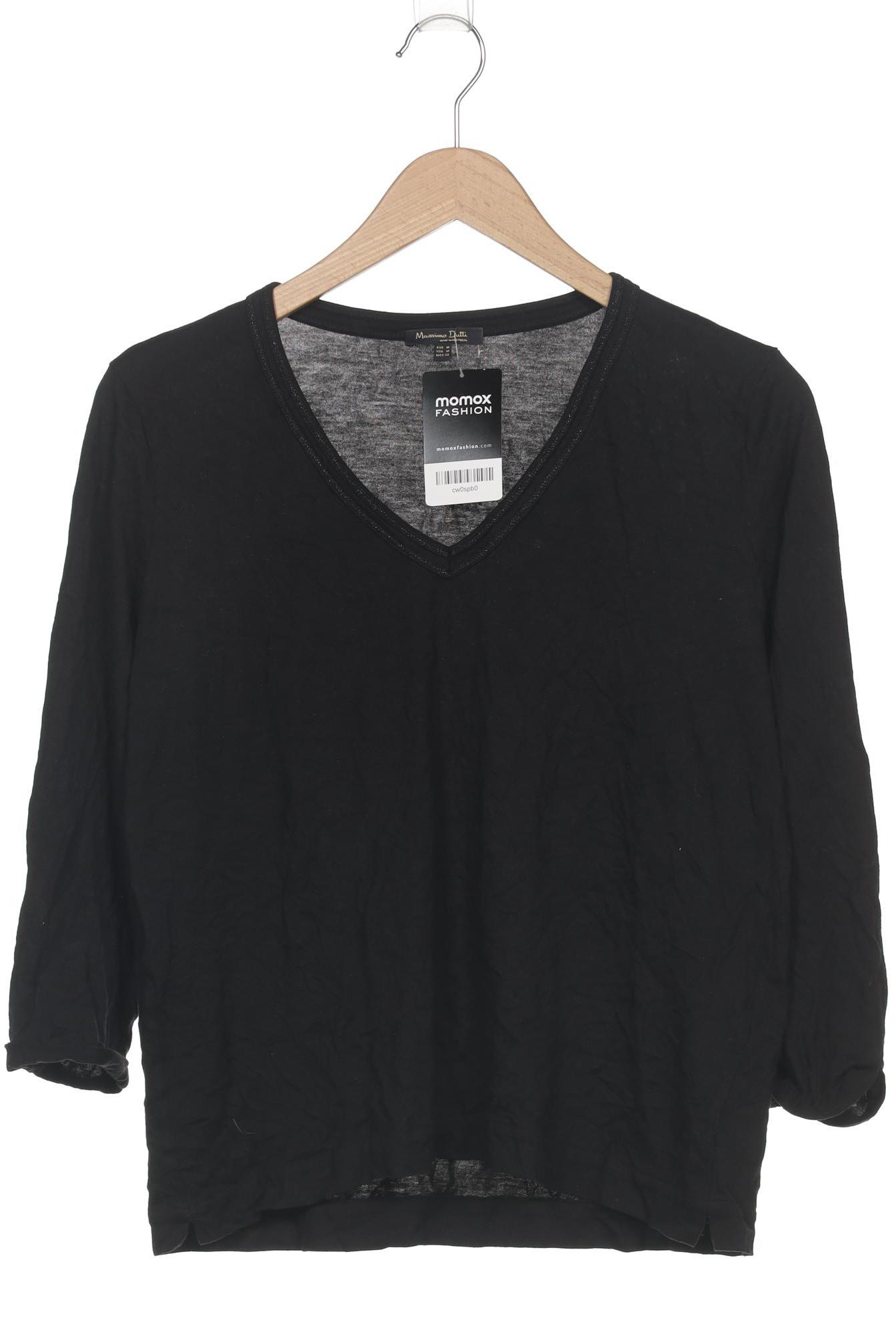 

Massimo Dutti Damen Langarmshirt, schwarz, Gr. 38