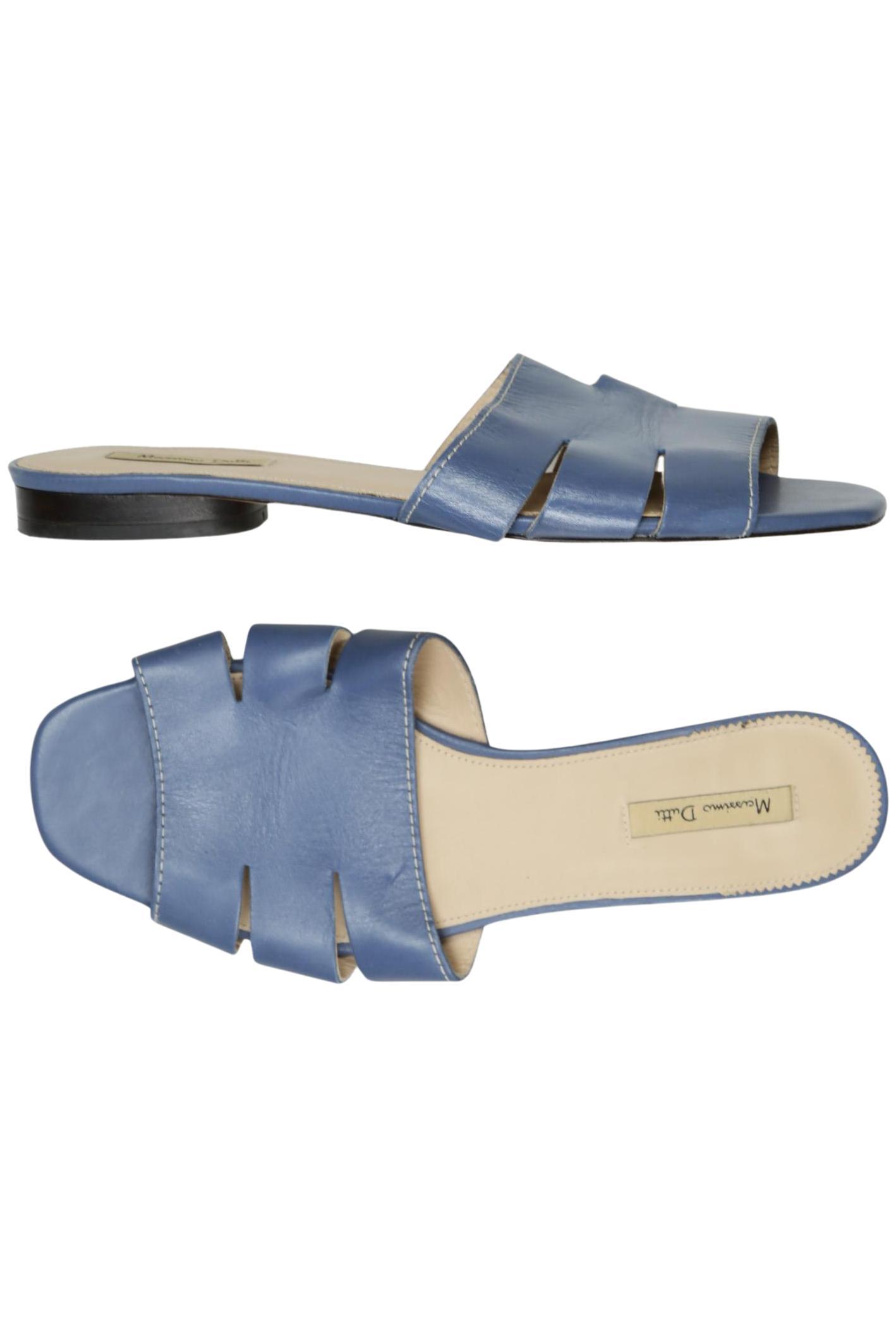 

Massimo Dutti Damen Sandale, blau, Gr. 40