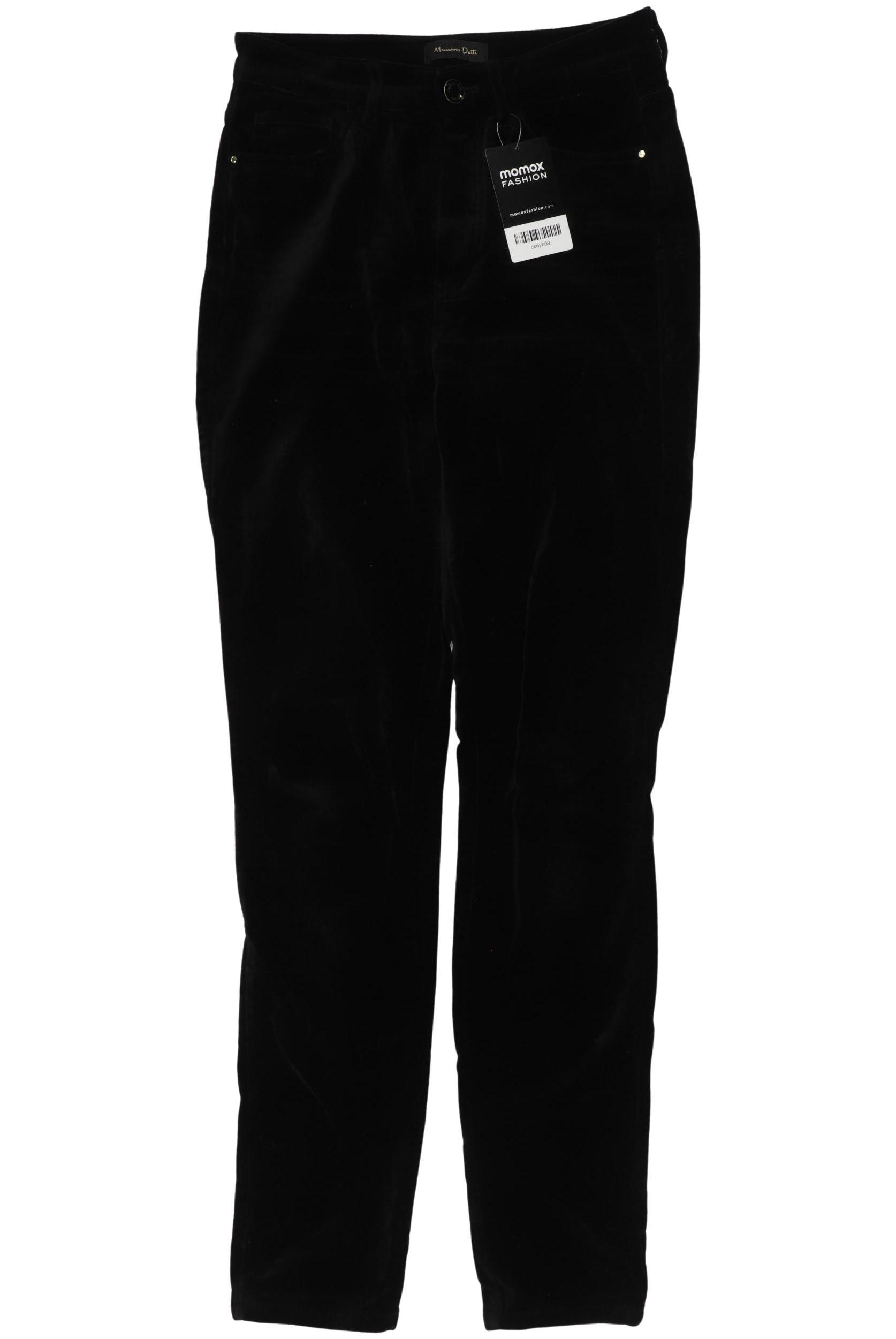 

Massimo Dutti Damen Stoffhose, schwarz, Gr. 34