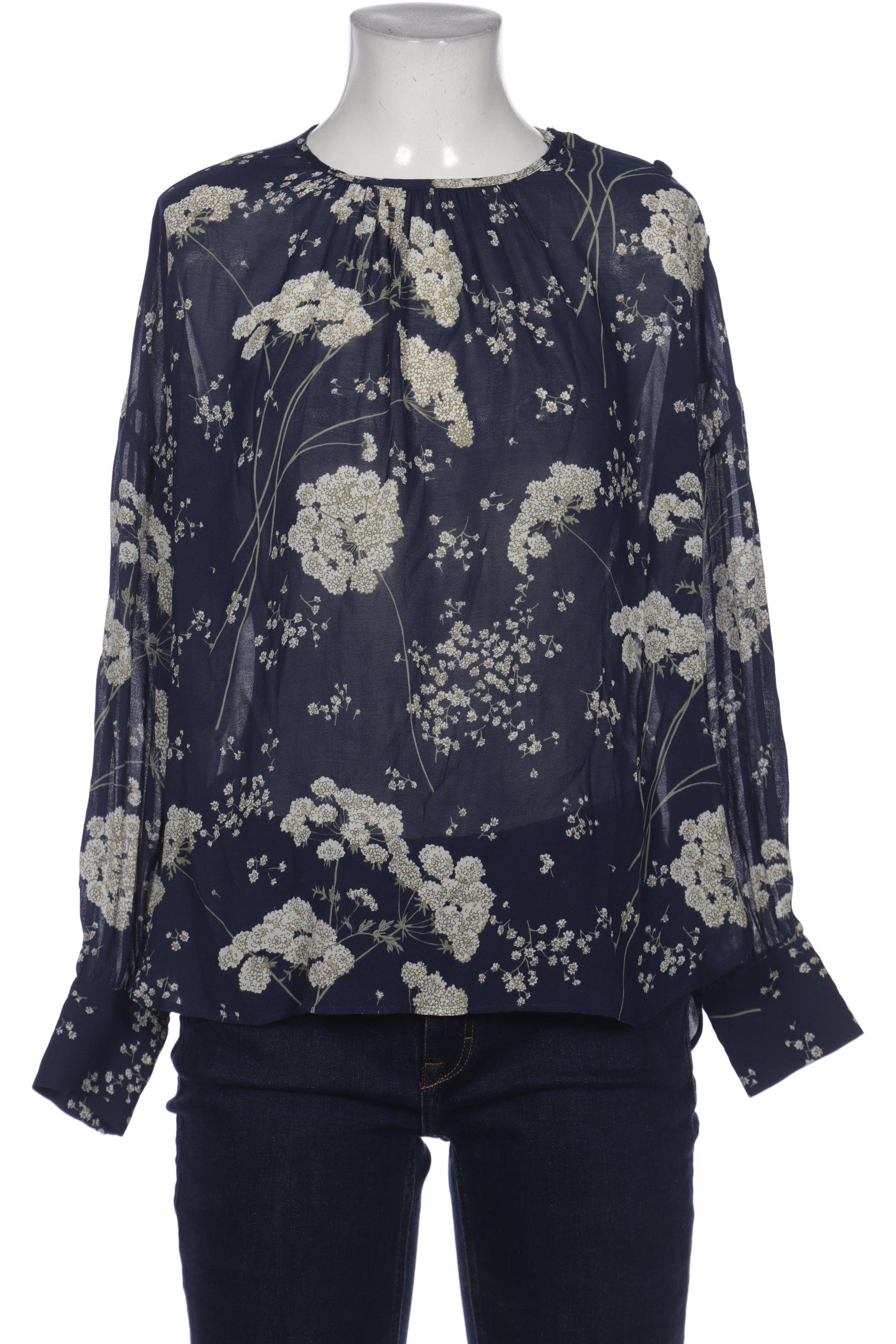 

Massimo Dutti Damen Bluse, marineblau, Gr. 34