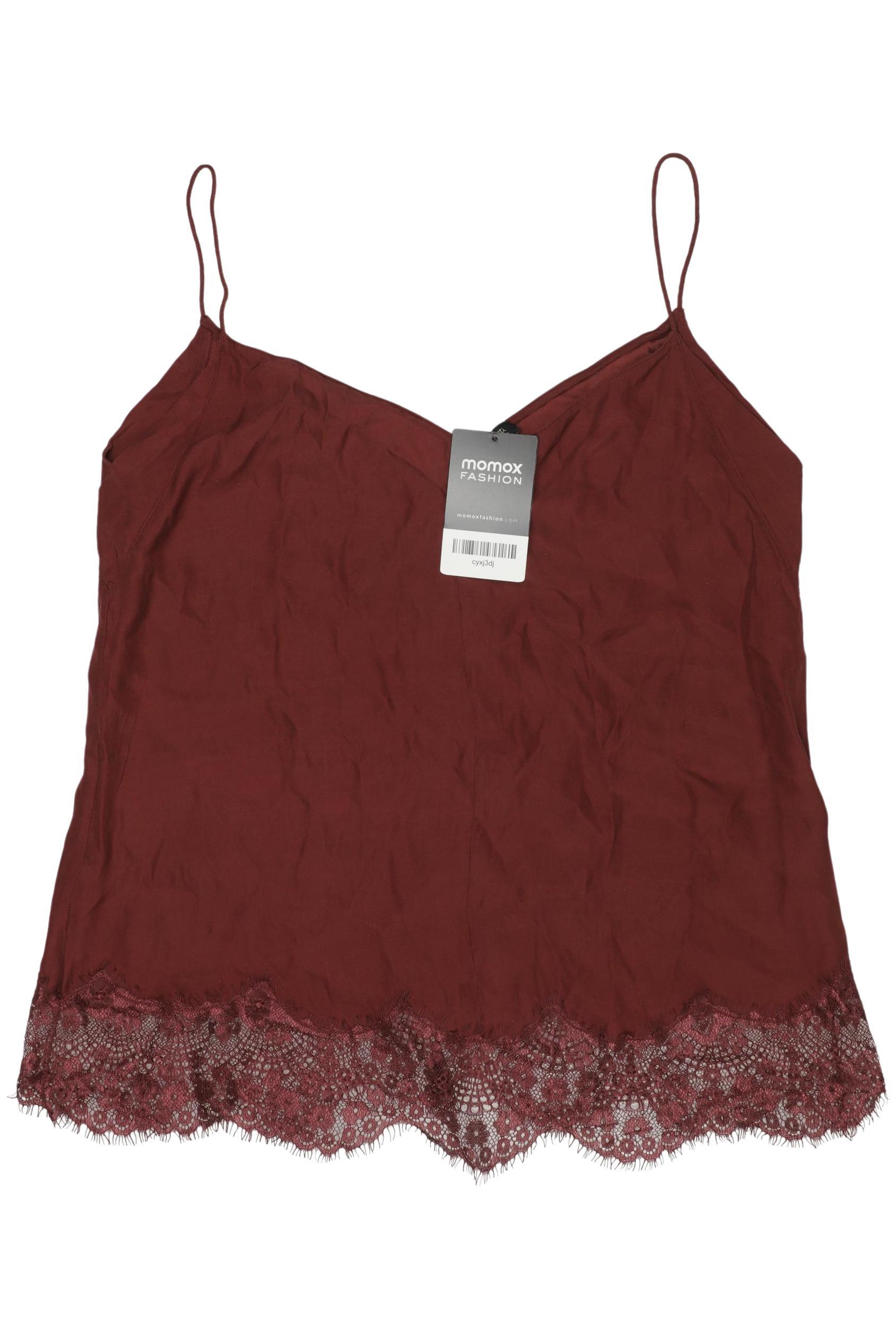 

Massimo Dutti Damen Top, bordeaux, Gr. 34