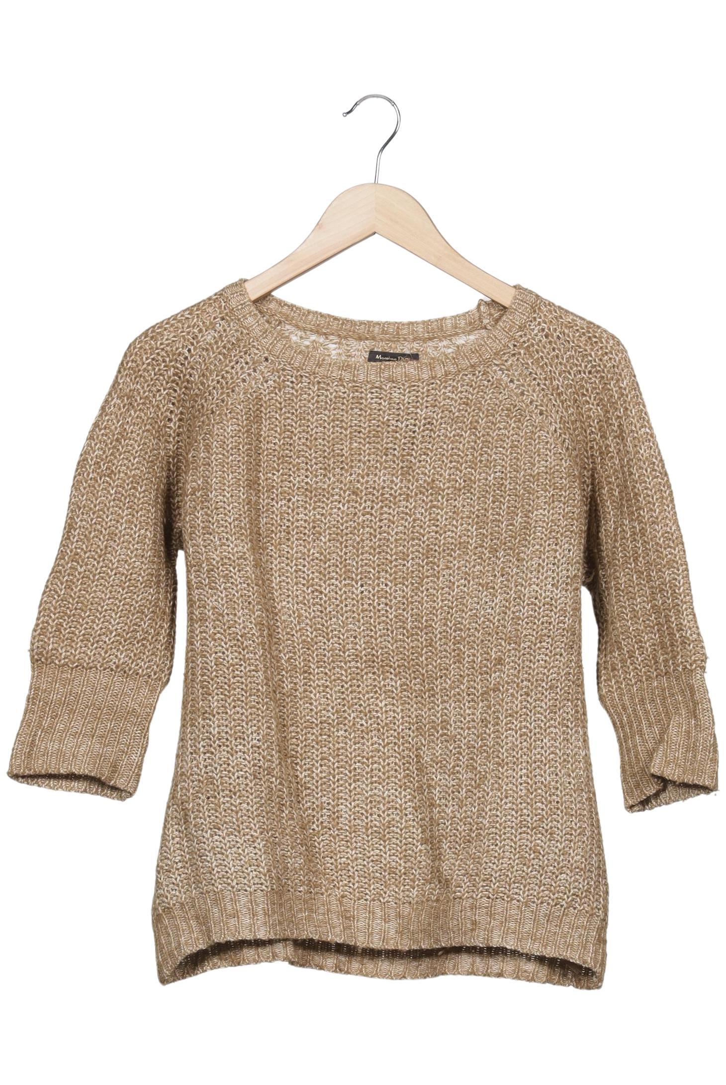 

Massimo Dutti Damen Pullover, beige, Gr. 36