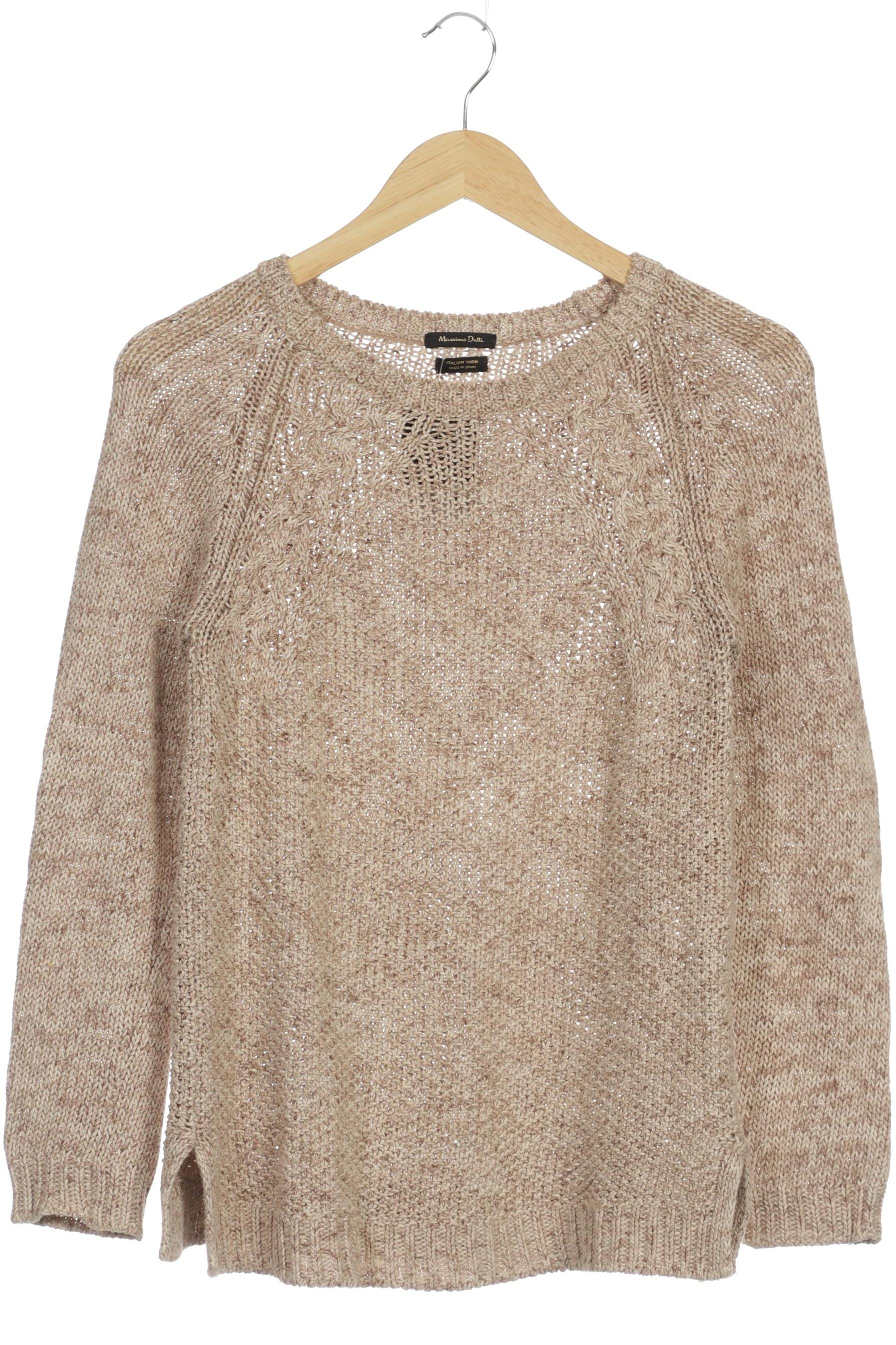 

Massimo Dutti Damen Pullover, beige, Gr.