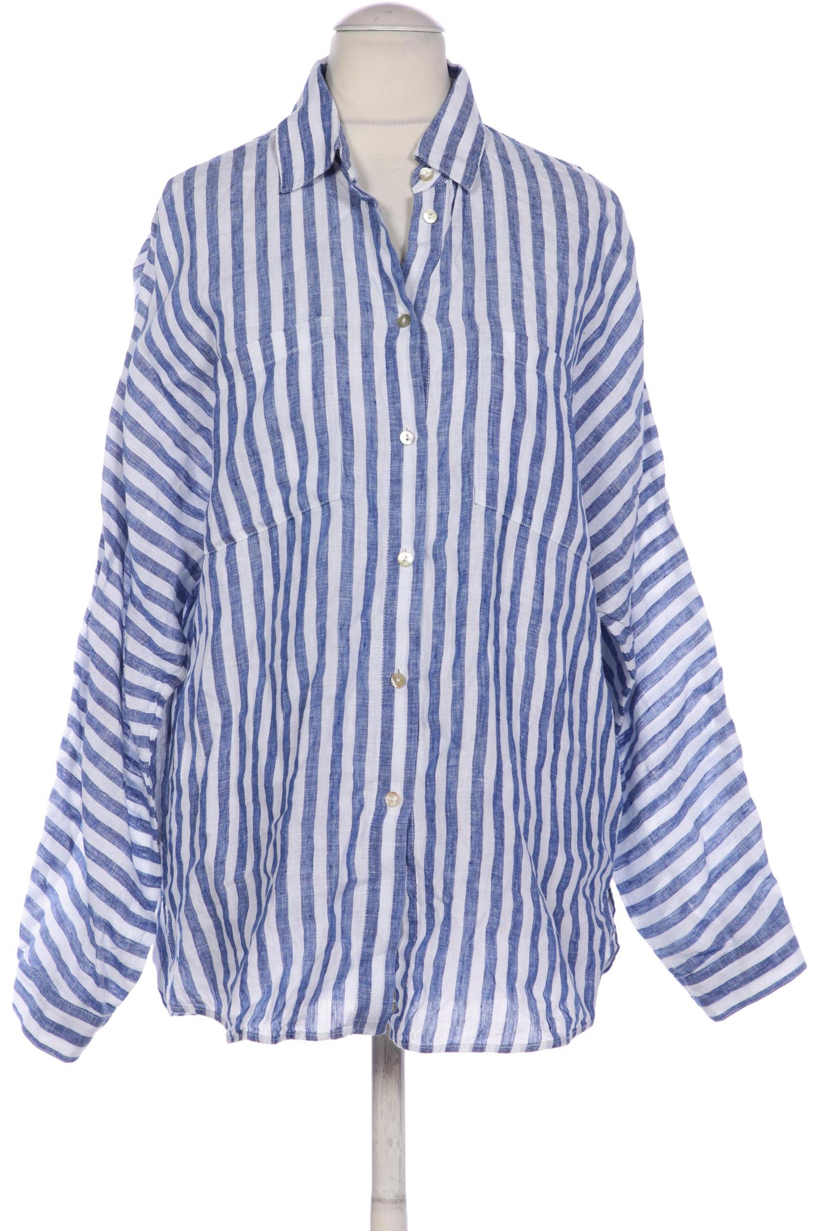 

Massimo Dutti Damen Bluse, blau, Gr. 34